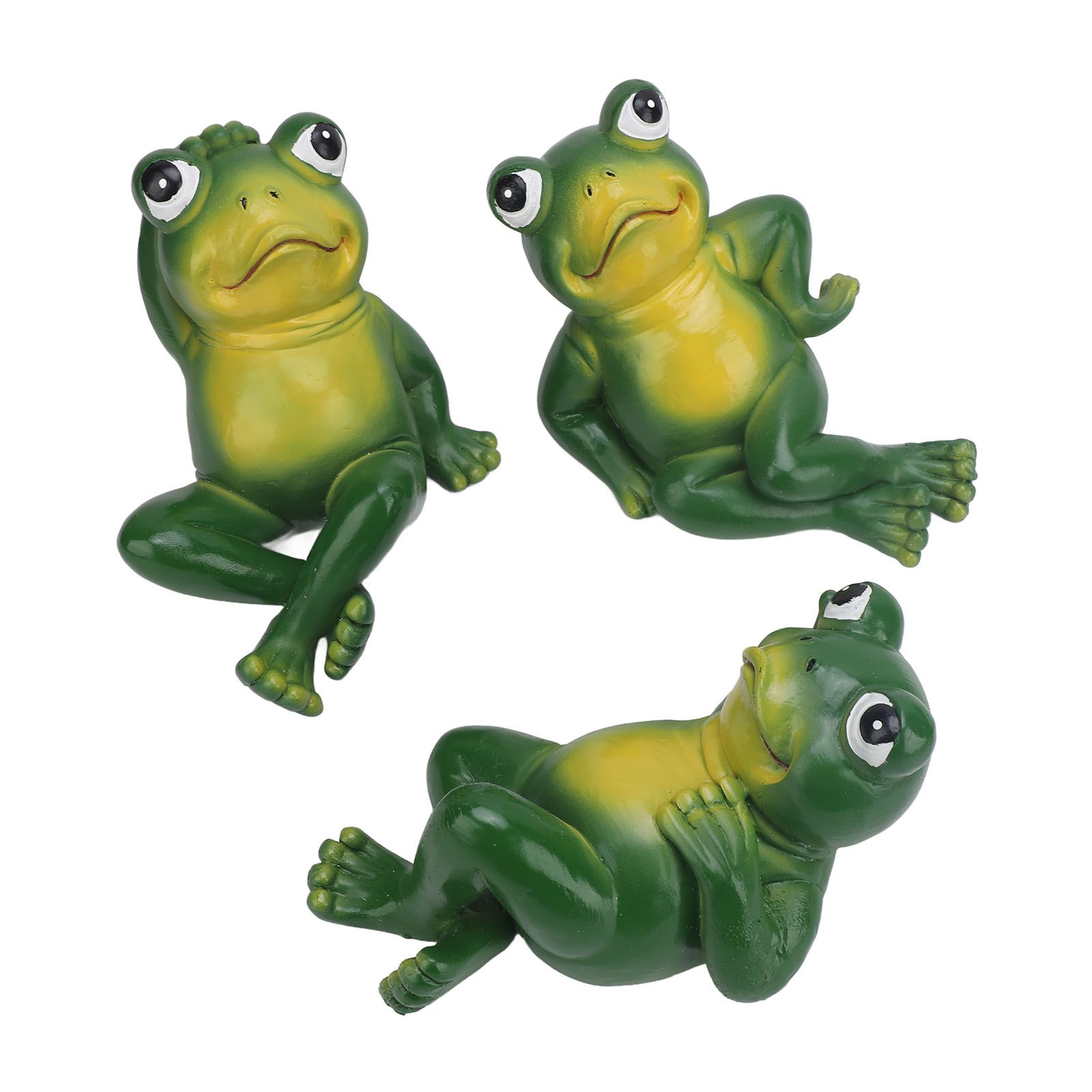 3pcs Outdoor Frog Ornament American Style Innovative Simulation Garden Frog view 6