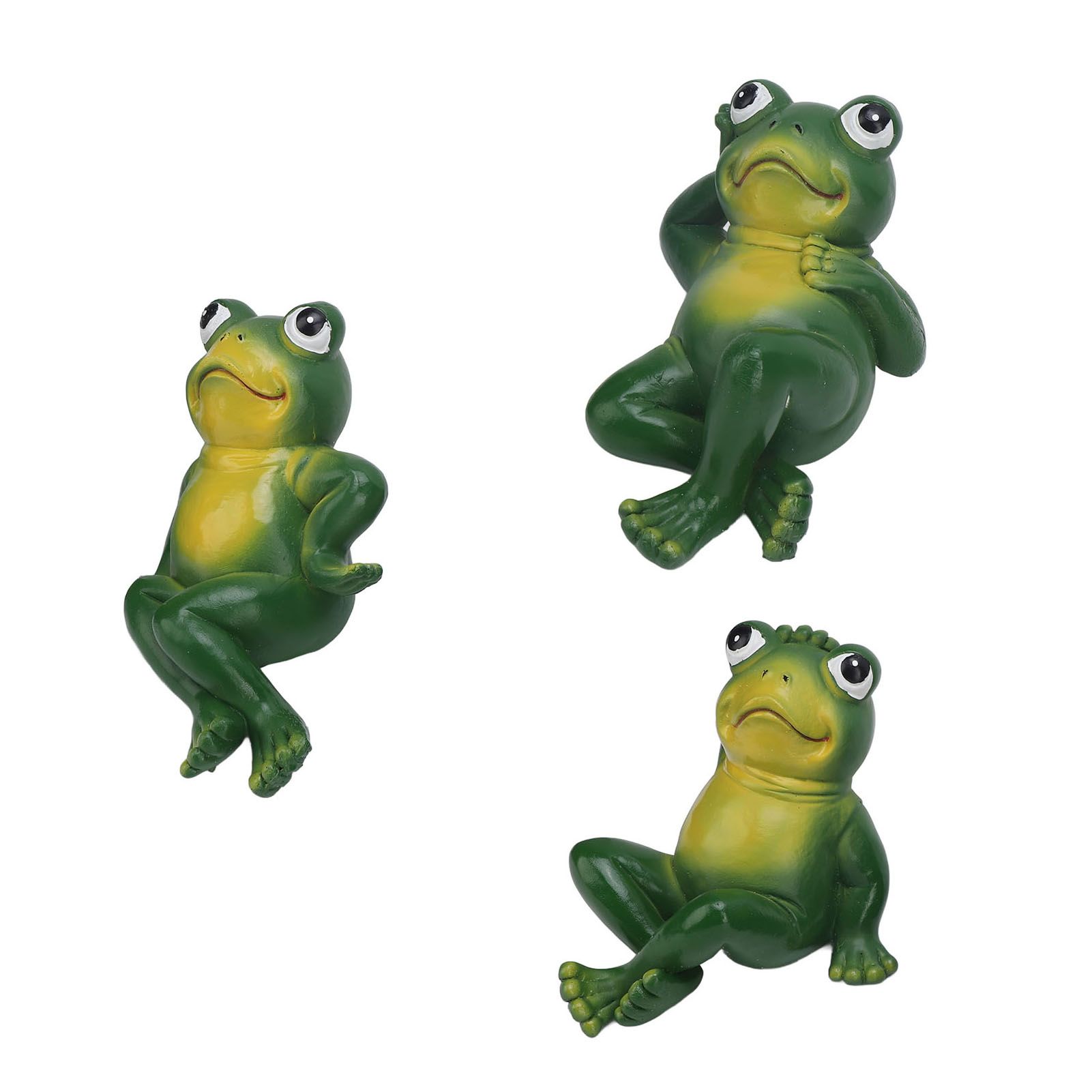 3pcs Outdoor Frog Ornament American Style Innovative Simulation Garden Frog view 7