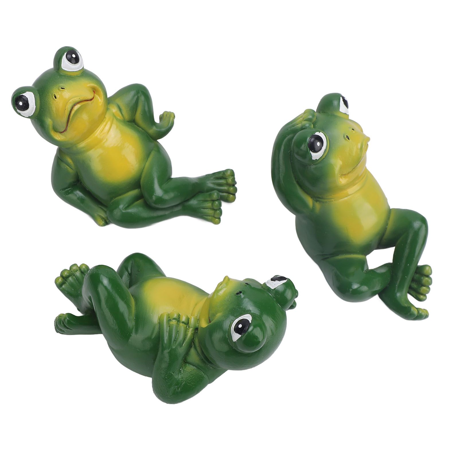 3pcs Outdoor Frog Ornament American Style Innovative Simulation Garden Frog view 8