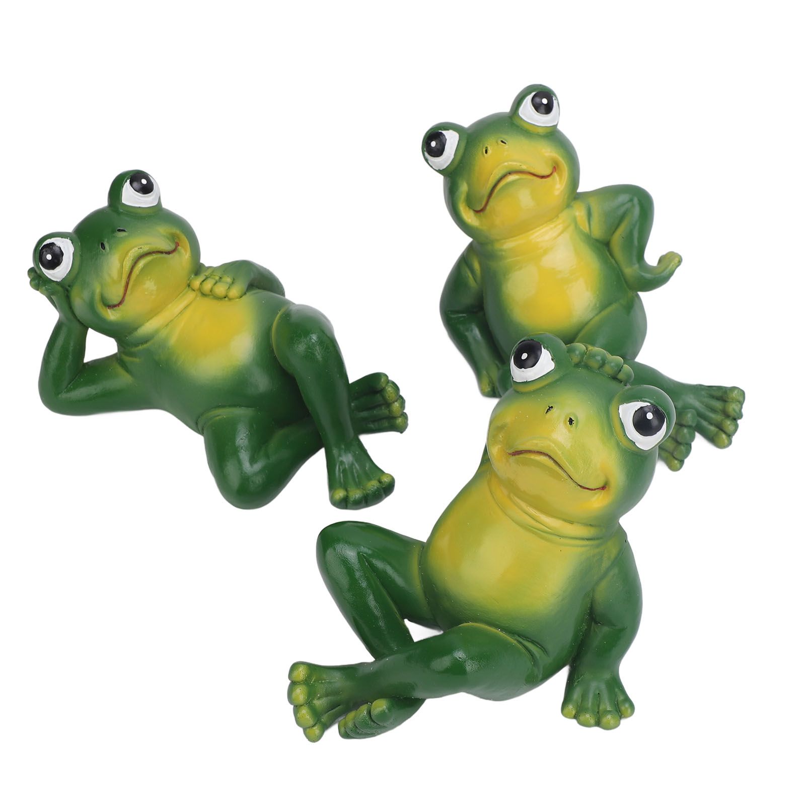 3pcs Outdoor Frog Ornament American Style Innovative Simulation Garden Frog view 11
