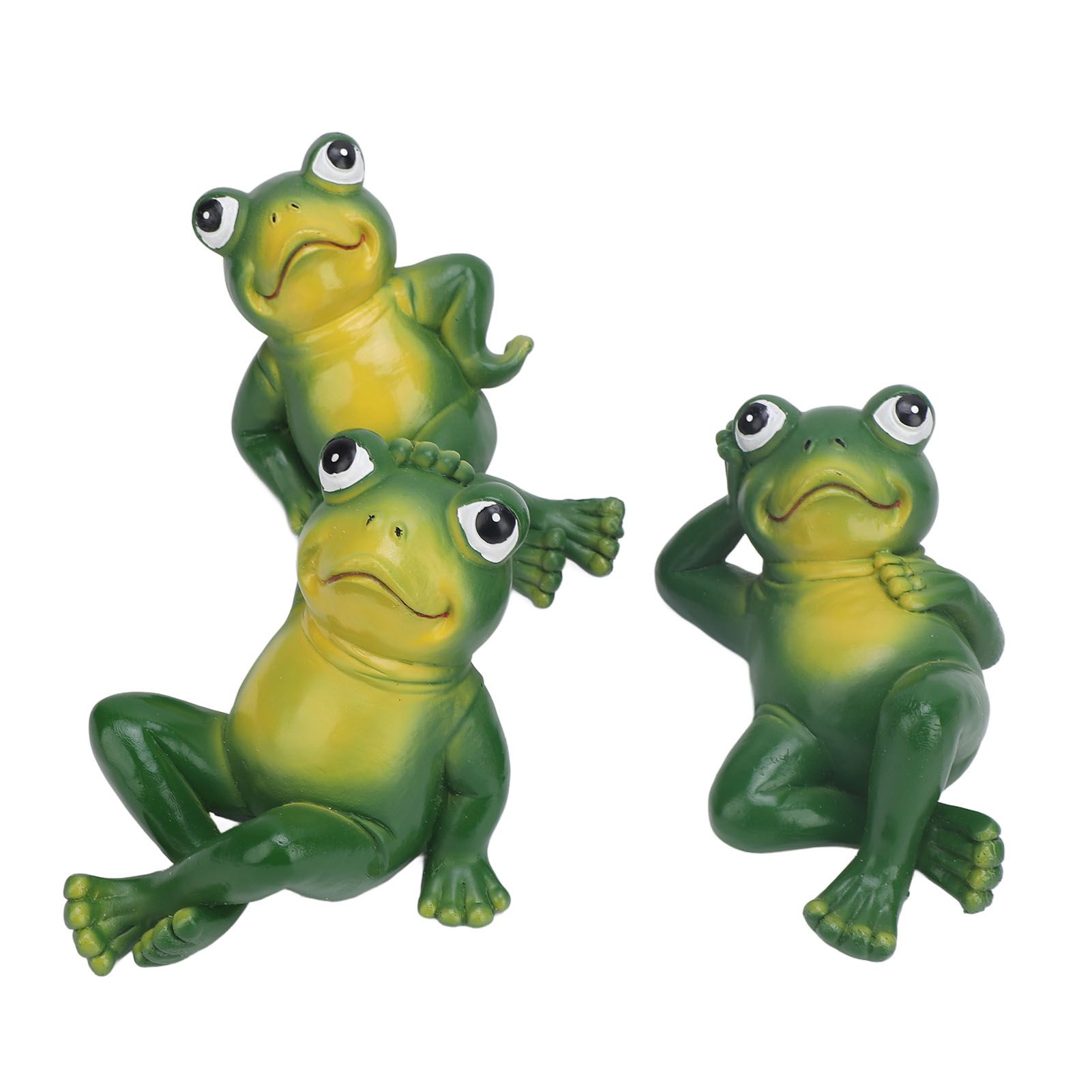 3pcs Outdoor Frog Ornament American Style Innovative Simulation Garden Frog view 12