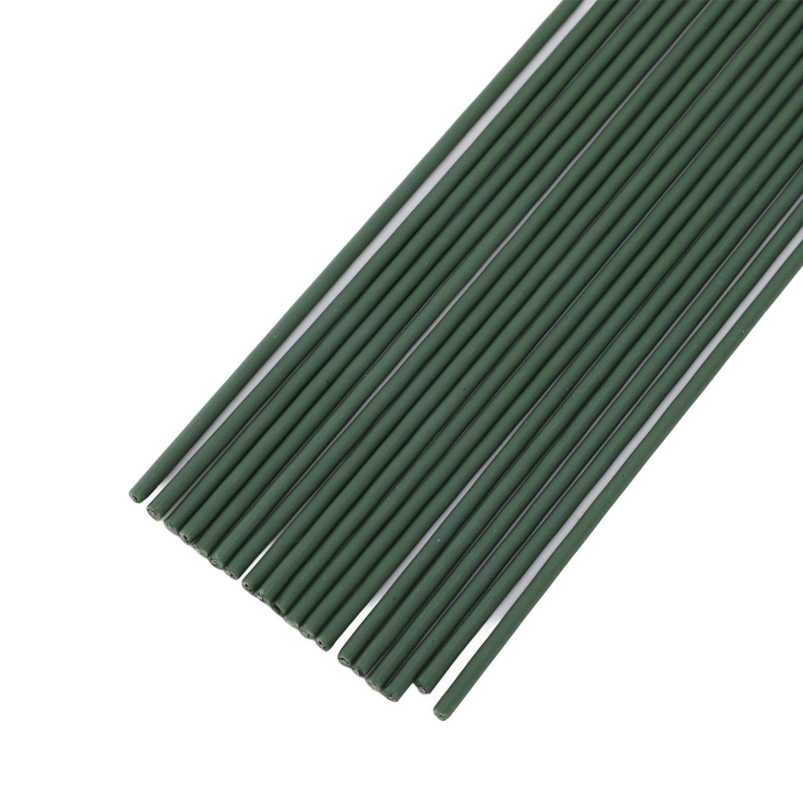 40pcs Plant Stake Stainless Steel Green Coating Stable Bendable Plant Support view 7