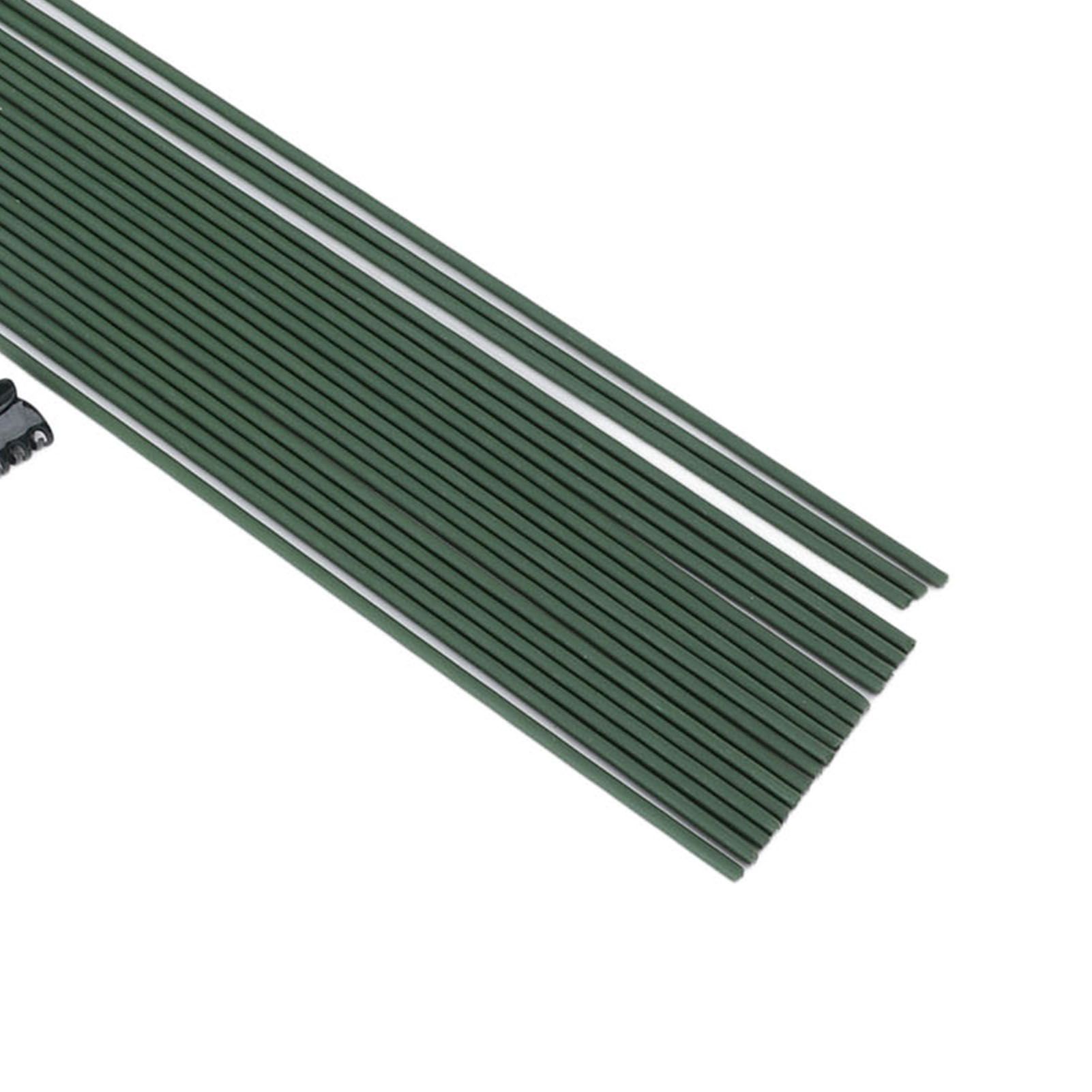 40pcs Plant Stake Stainless Steel Green Coating Stable Bendable Plant Support view 9