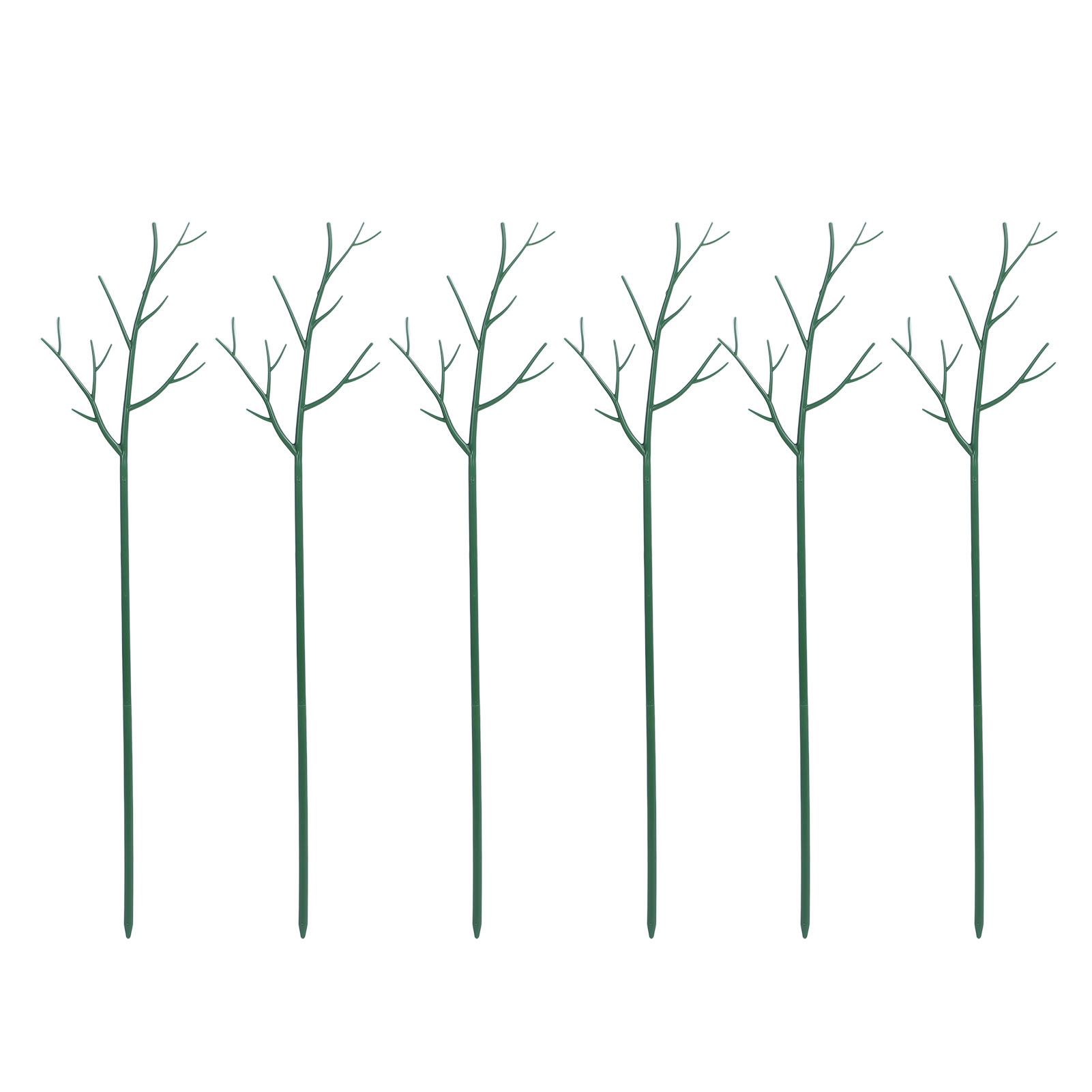 Plant Support Stakes Removable Garden Tree Branch Shape Green Plant Pole for — image 1