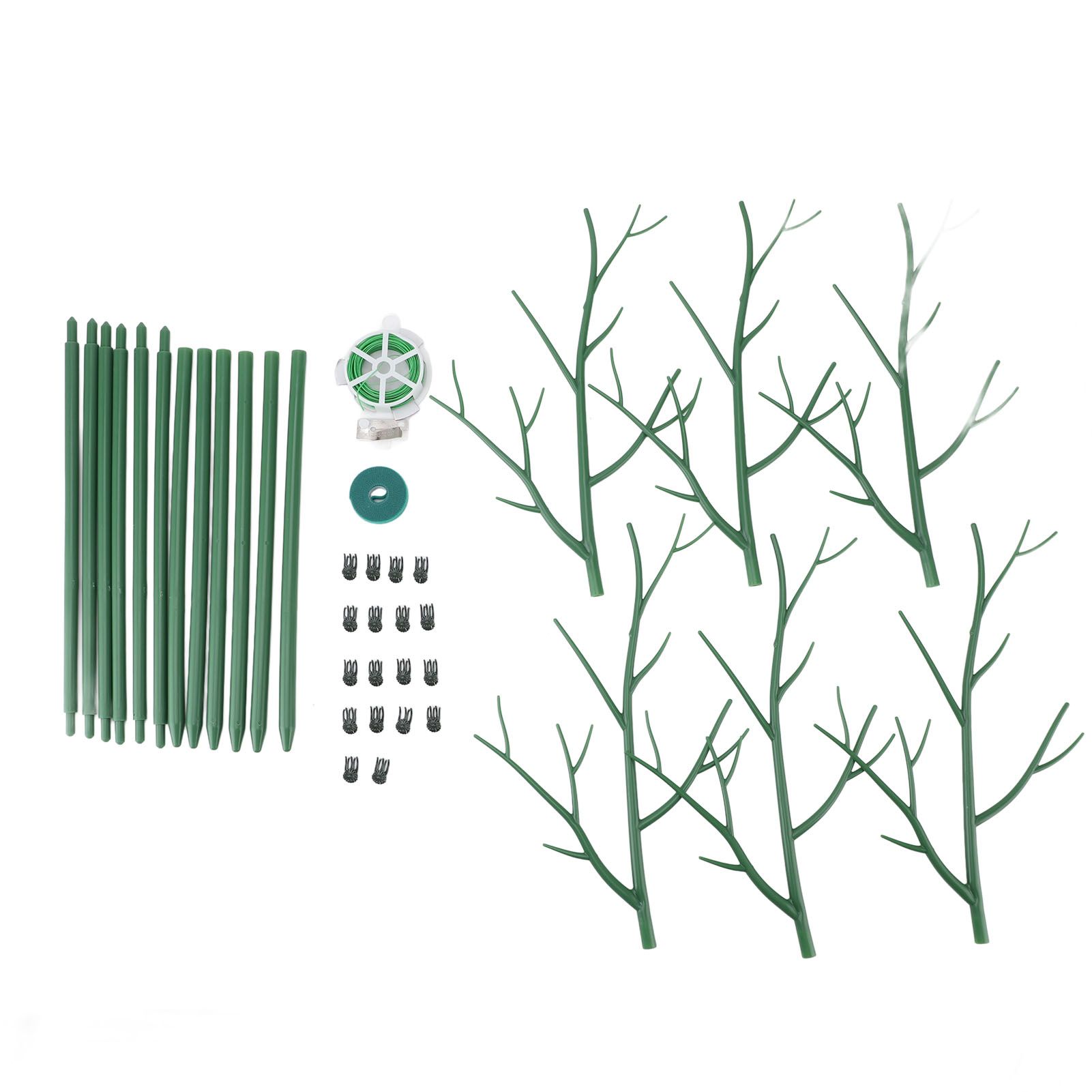 Plant Support Stakes Removable Garden Tree Branch Shape Green Plant Pole for view 3