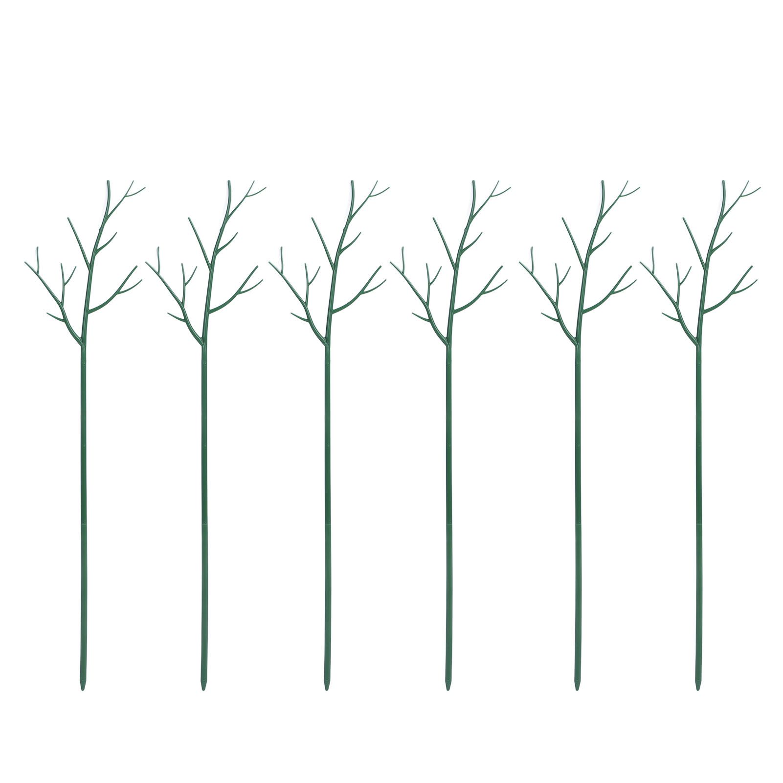 Plant Support Stakes Removable Garden Tree Branch Shape Green Plant Pole for view 4