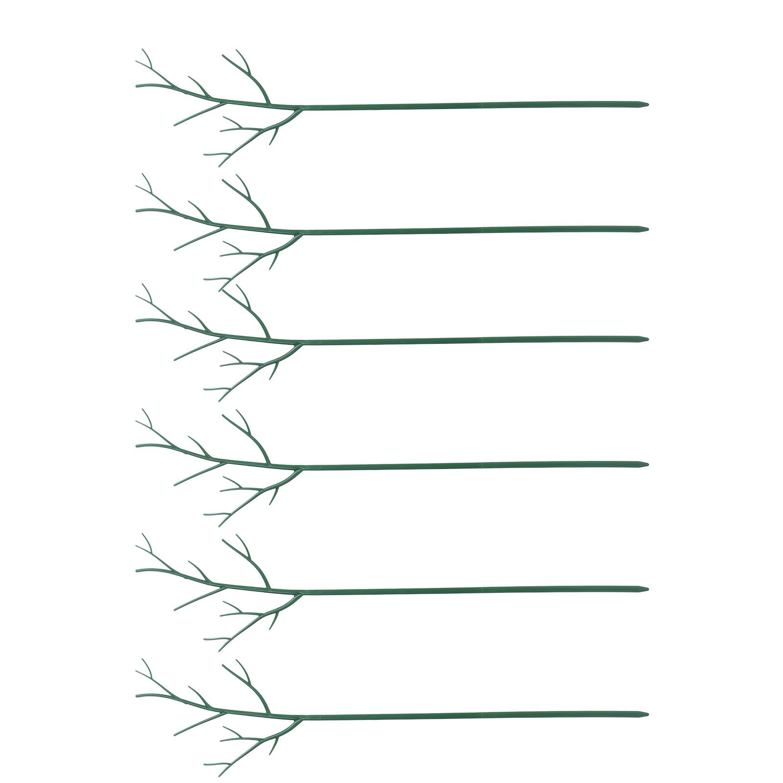 Plant Support Stakes Removable Garden Tree Branch Shape Green Plant Pole for view 6