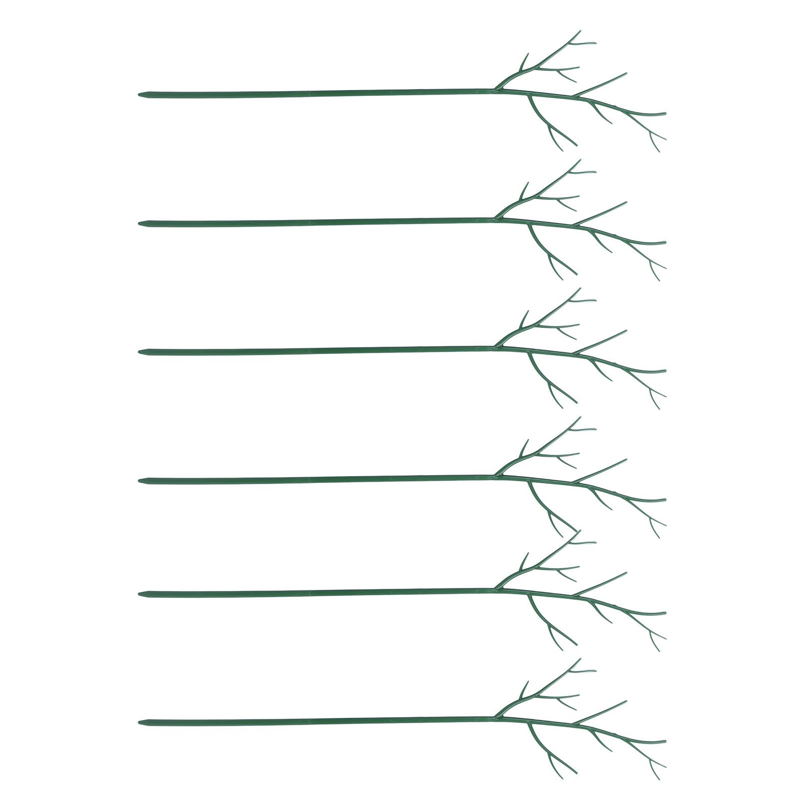 Plant Support Stakes Removable Garden Tree Branch Shape Green Plant Pole for view 9