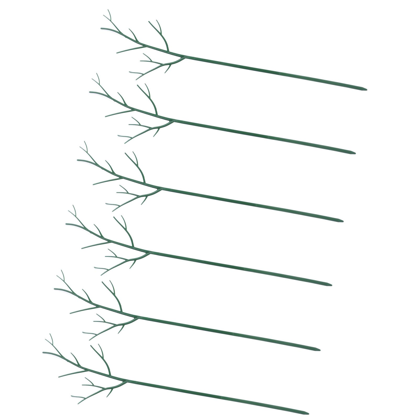 Plant Support Stakes Removable Garden Tree Branch Shape Green Plant Pole for view 10