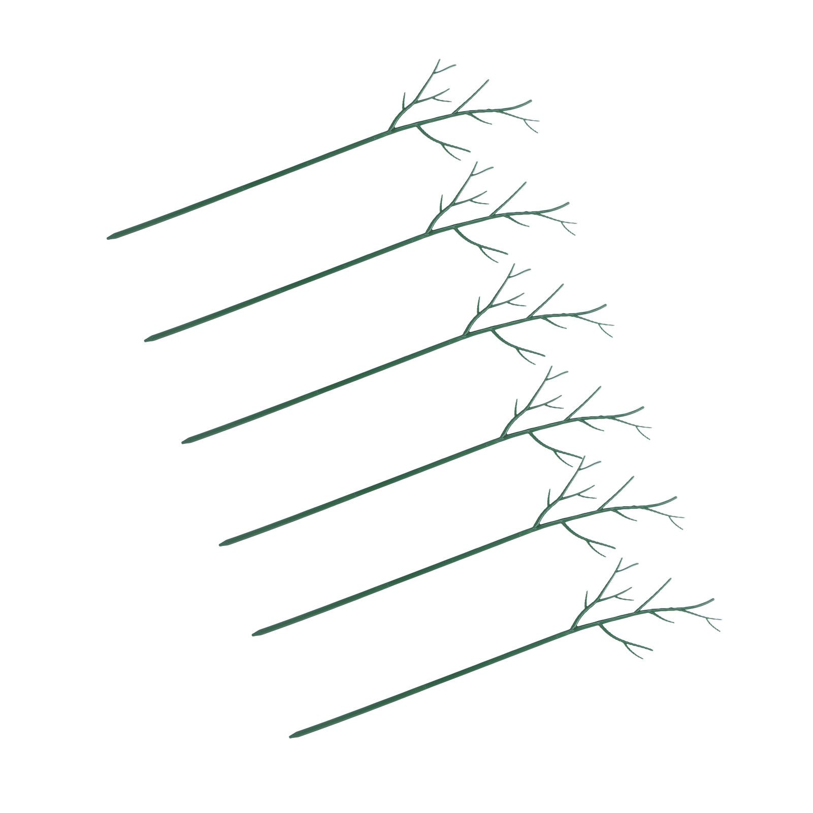 Plant Support Stakes Removable Garden Tree Branch Shape Green Plant Pole for view 11