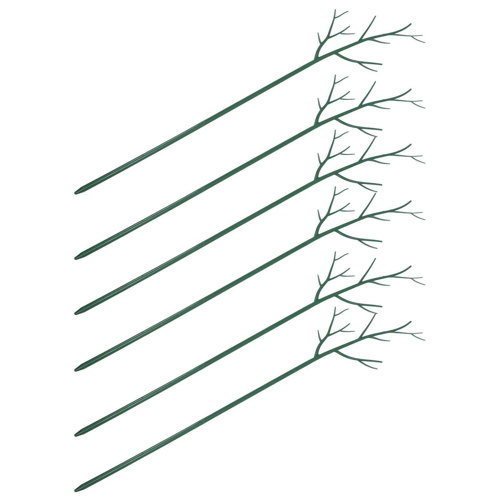 Plant Support Stakes Removable Garden Tree Branch Shape Green Plant Pole for view 12