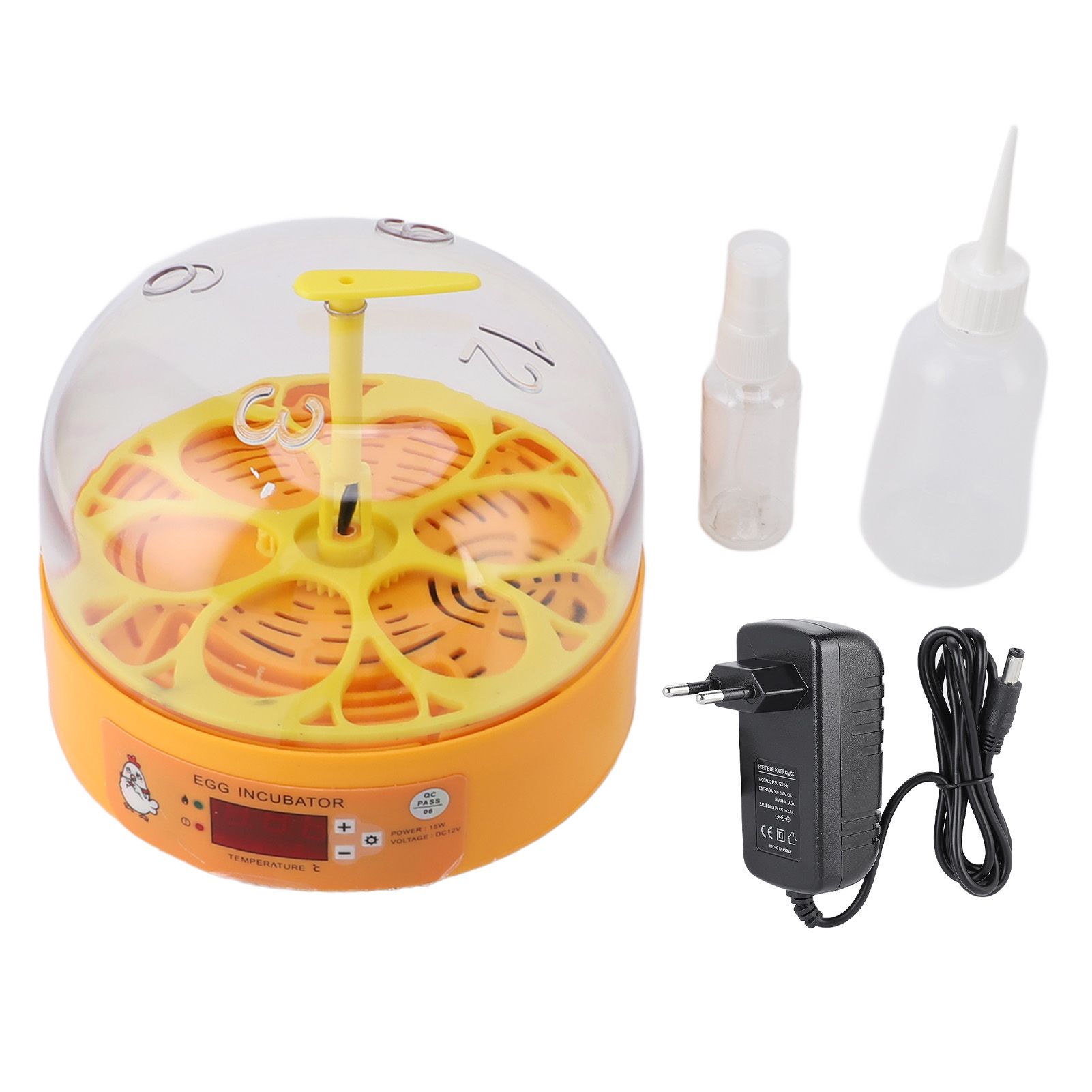 6 Egg Incubator Automatic Egg Turner with Temperature Control Poultry view 3