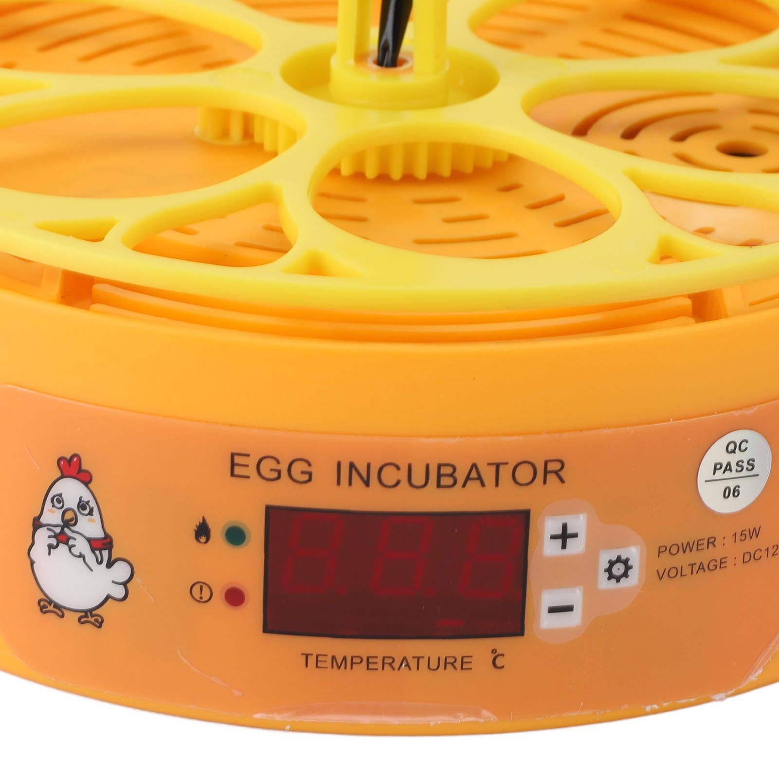 Egg Incubator 6 Eggs Smart Egg Hatchery Temperature Control Manual Egg Turning view 2