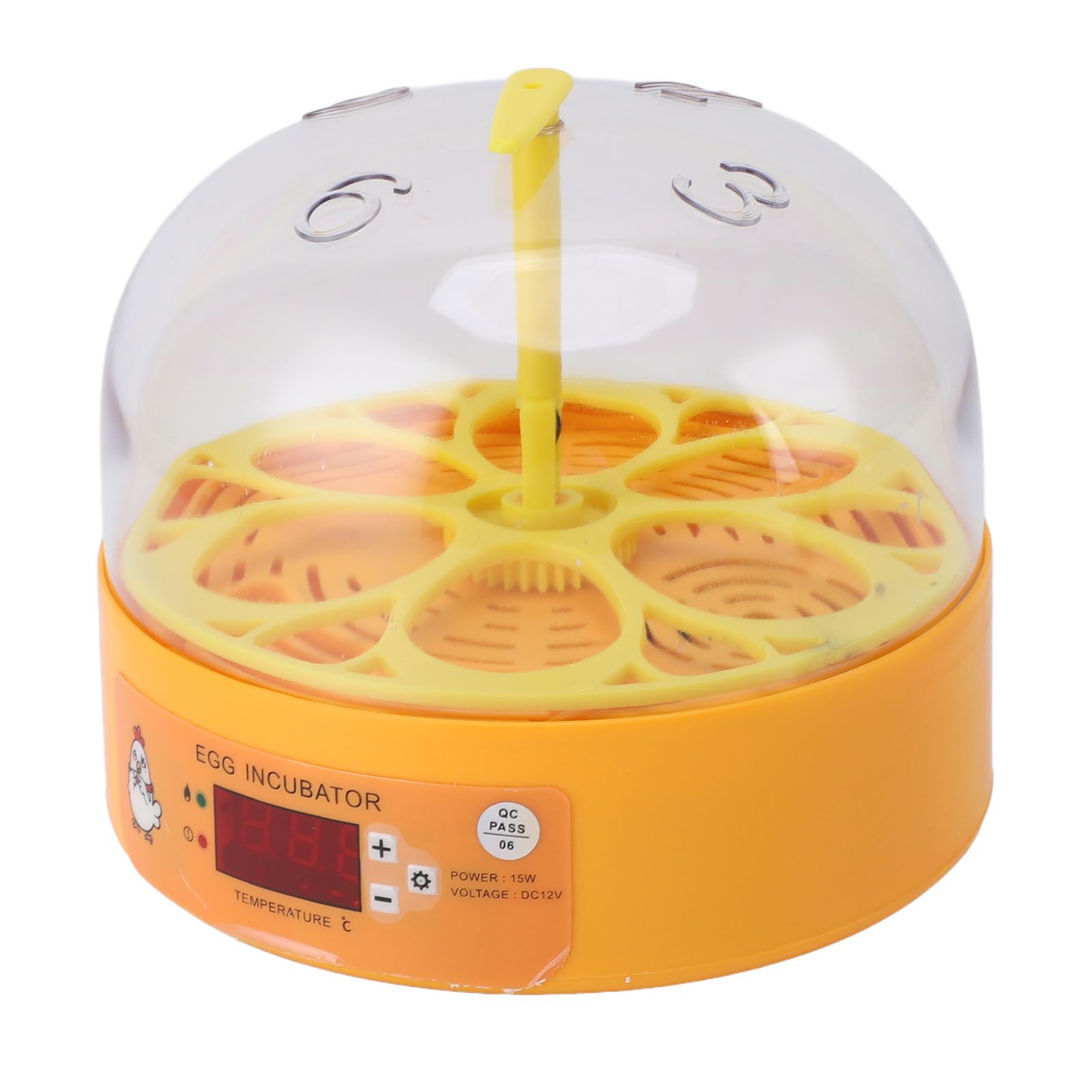 Egg Incubator 6 Eggs Smart Egg Hatchery Temperature Control Manual Egg Turning view 4