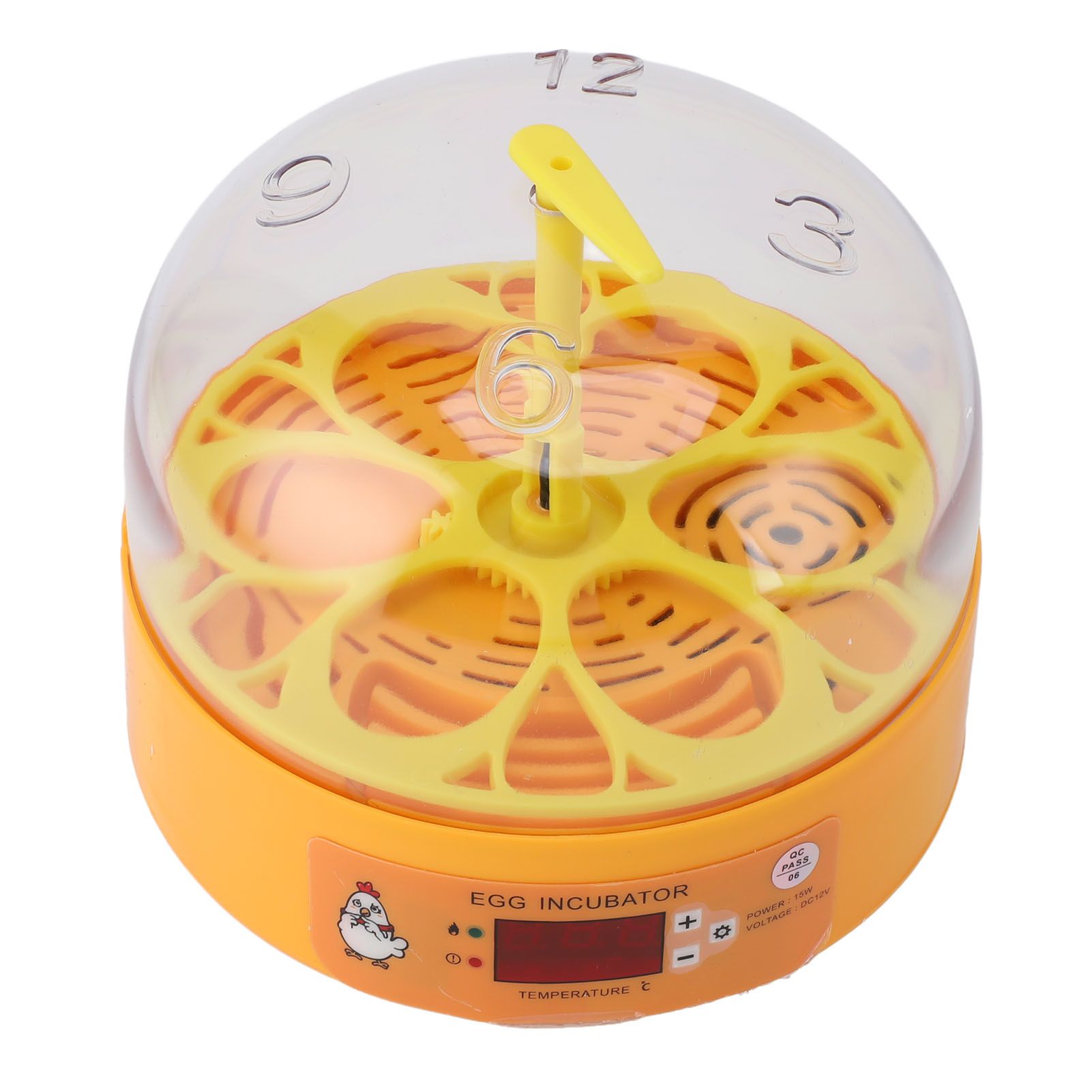 Egg Incubator 6 Eggs Smart Egg Hatchery Temperature Control Manual Egg Turning view 9