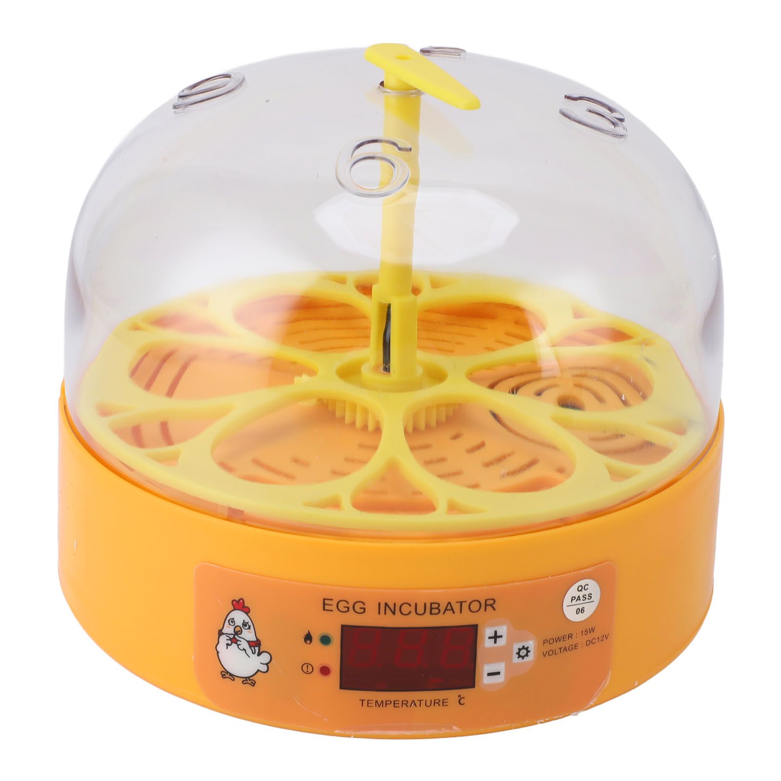 Egg Incubator 6 Eggs Smart Egg Hatchery Temperature Control Manual Egg Turning view 10
