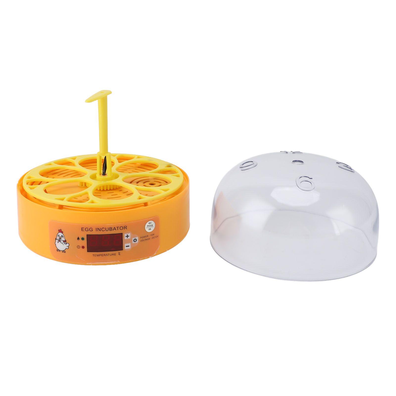 Egg Incubator 6 Eggs Smart Egg Hatchery Temperature Control Manual Egg Turning view 12
