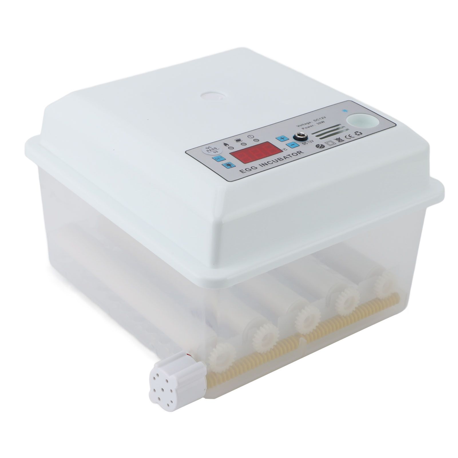 12 Eggs Incubator Dual Power Supply Fully Automatic Poultry Incubator for view 6