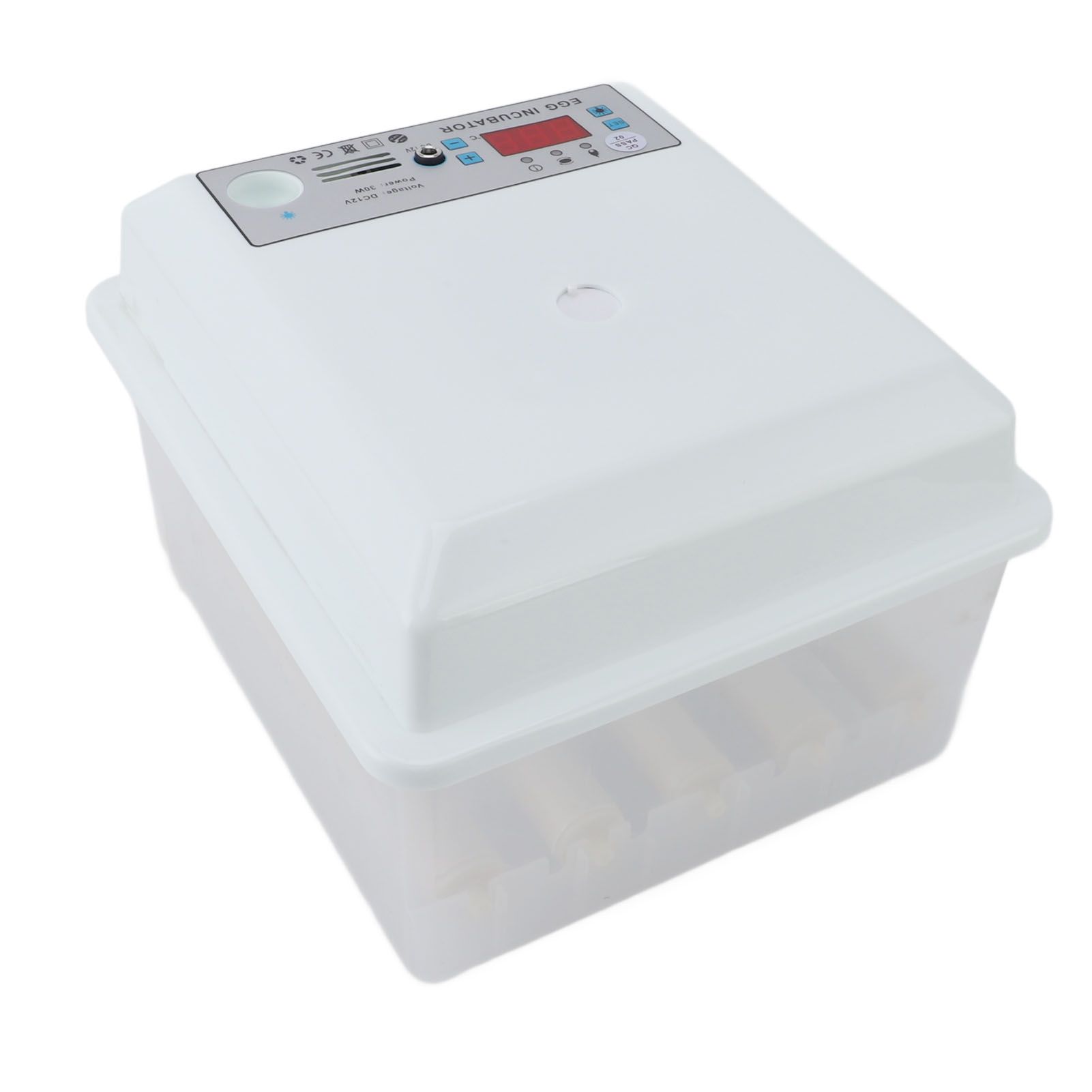 12 Eggs Incubator Dual Power Supply Fully Automatic Poultry Incubator for