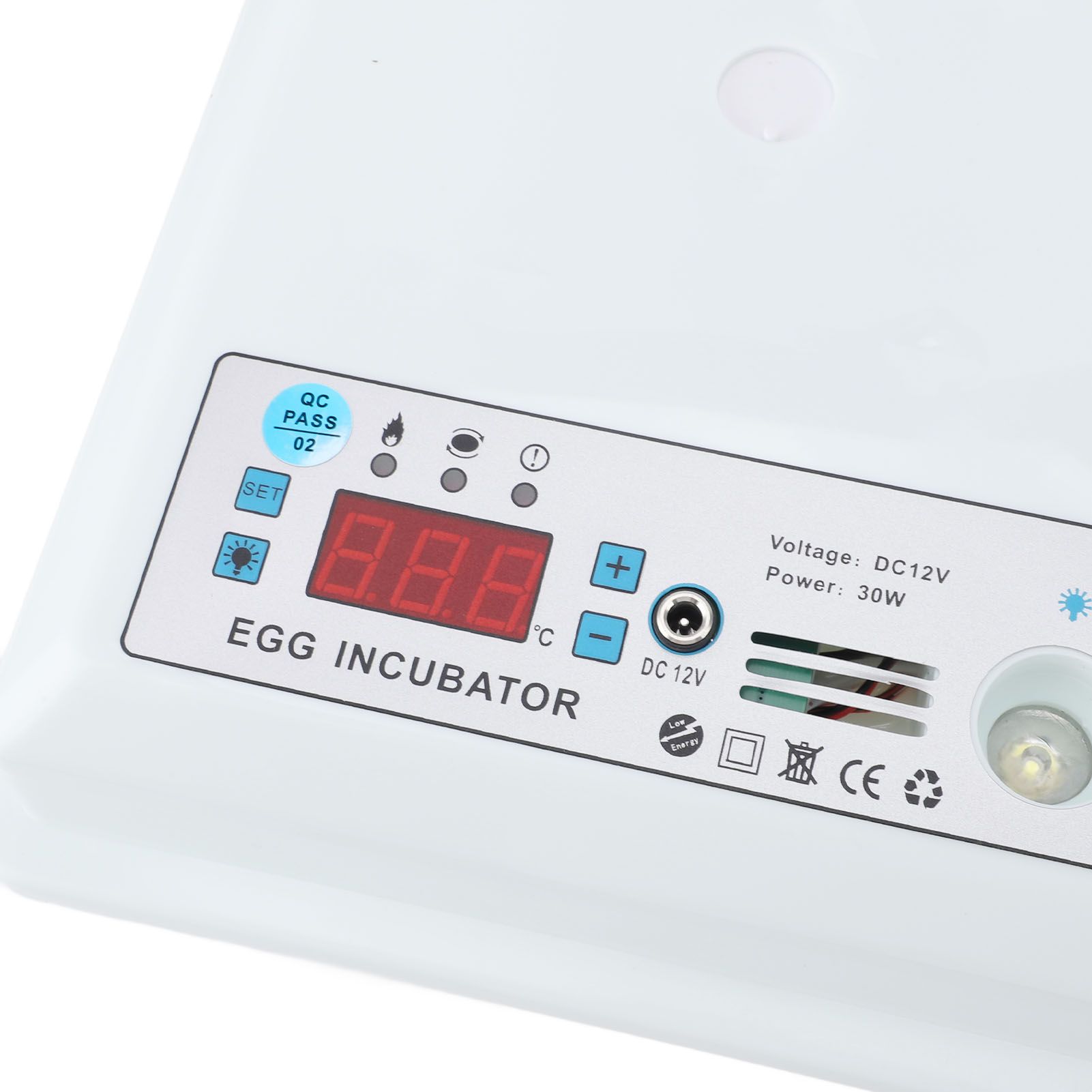 12 Eggs Incubator Dual Power Supply Fully Automatic Poultry Incubator for view 7