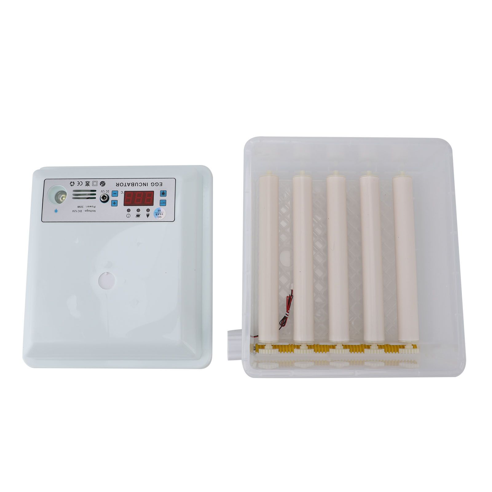 12 Eggs Incubator ABS Foam Poultry Hatching Machine with Automatic Temperature