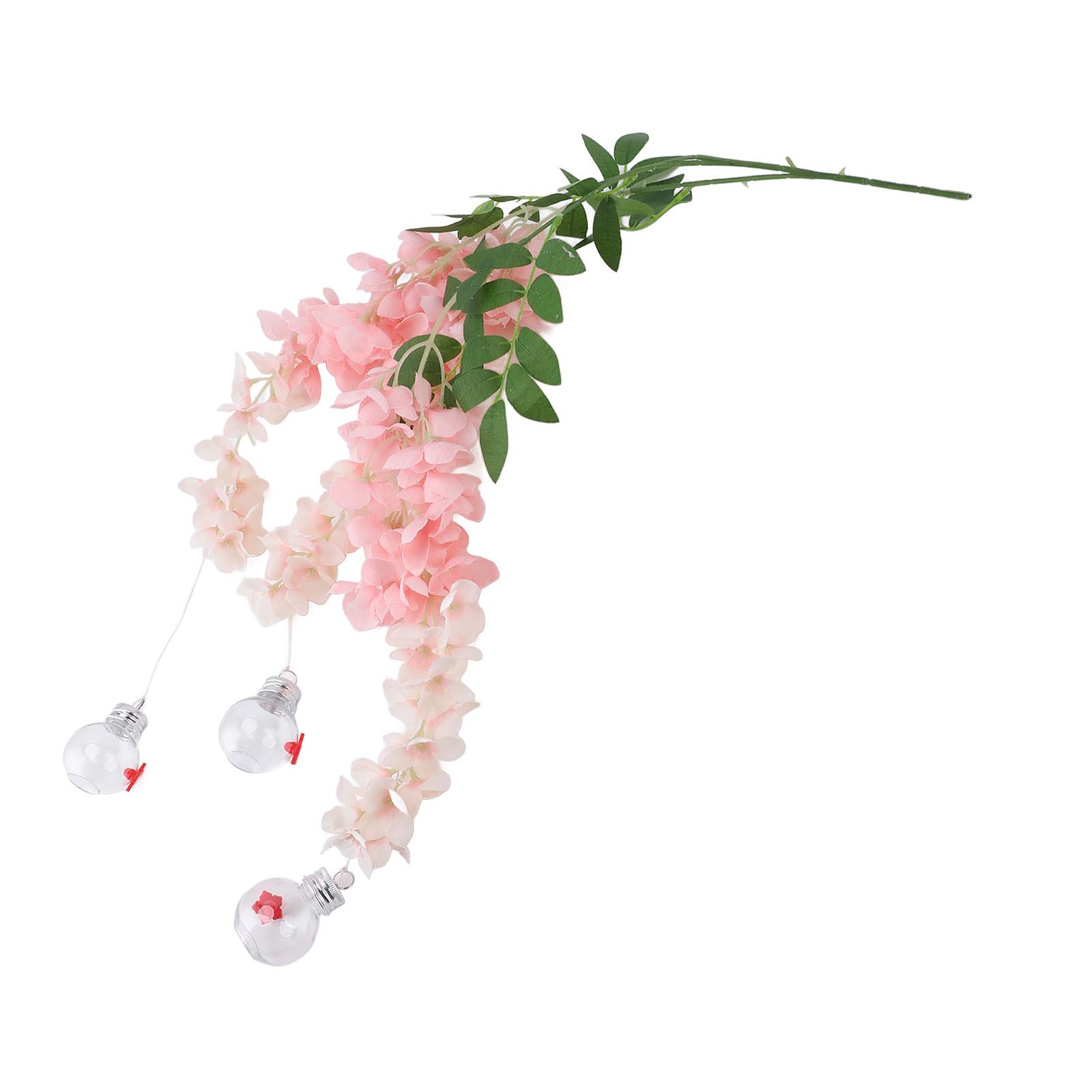 Wisteria Flower Bird Feeder Realistic Leak Proof Plastic Silk Flowers — image 1