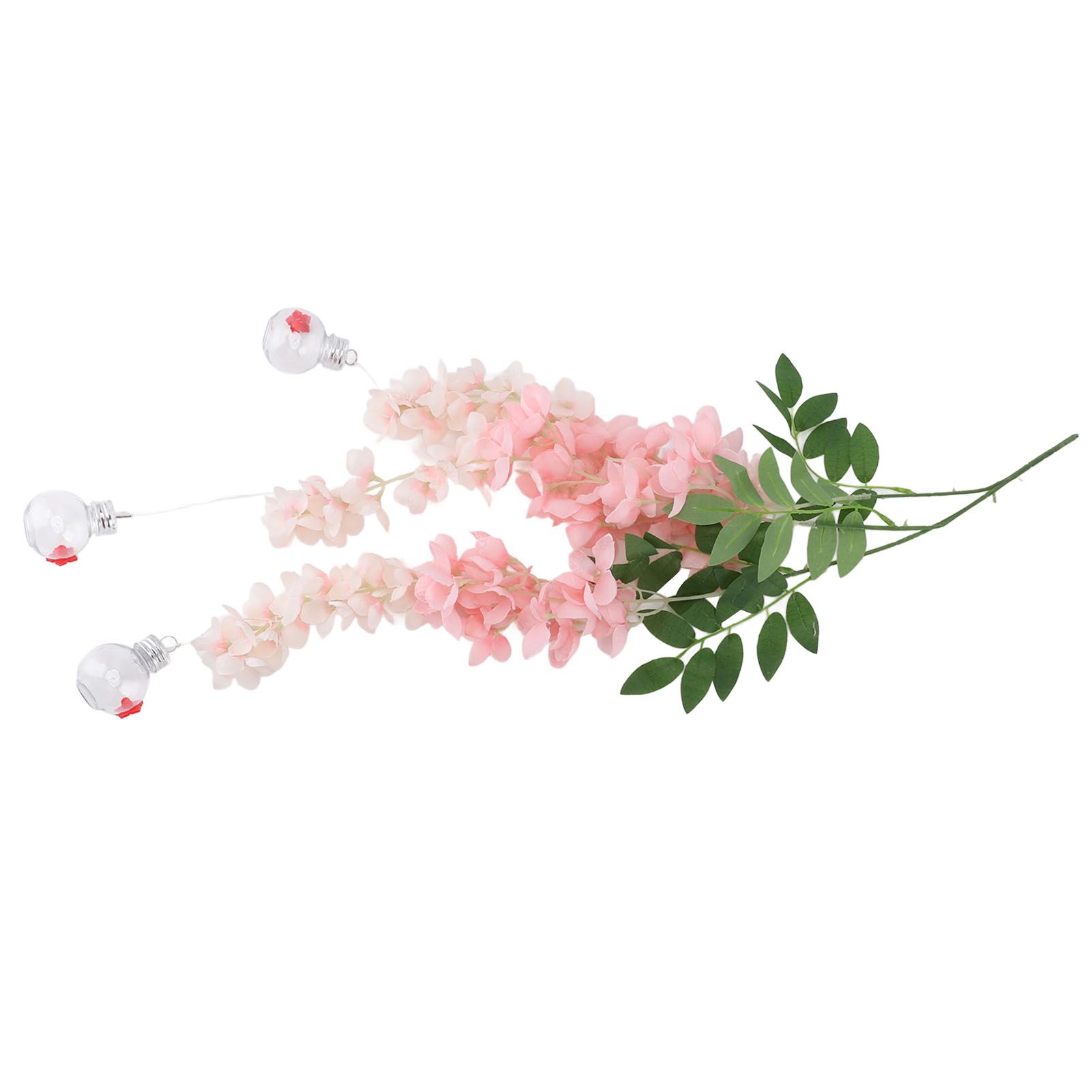 Wisteria Flower Bird Feeder Realistic Leak Proof Plastic Silk Flowers view 7