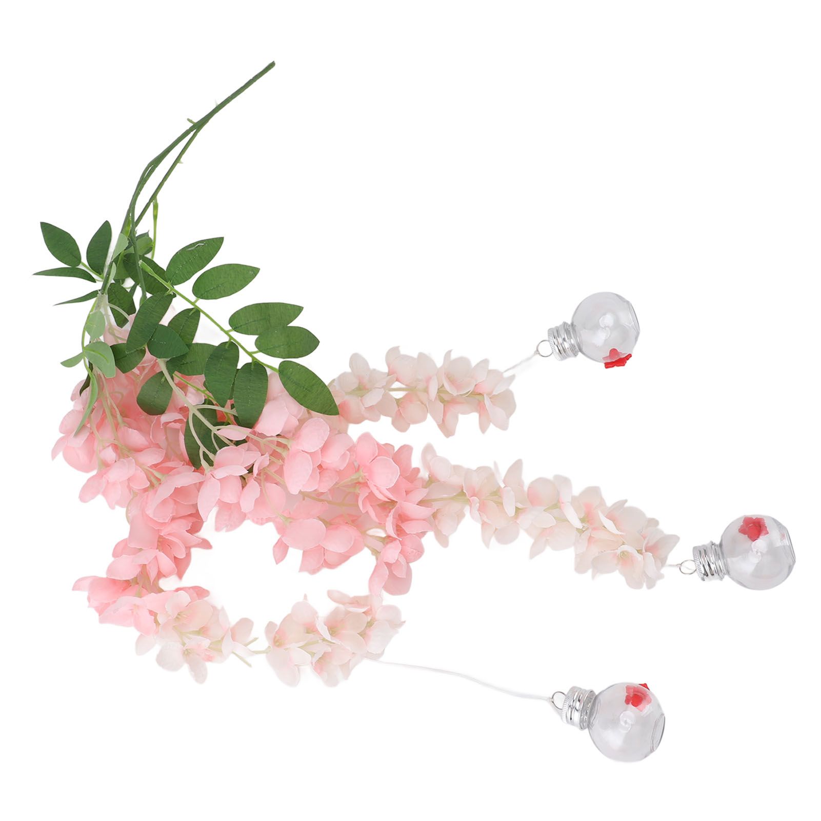 Wisteria Flower Bird Feeder Realistic Leak Proof Plastic Silk Flowers view 8