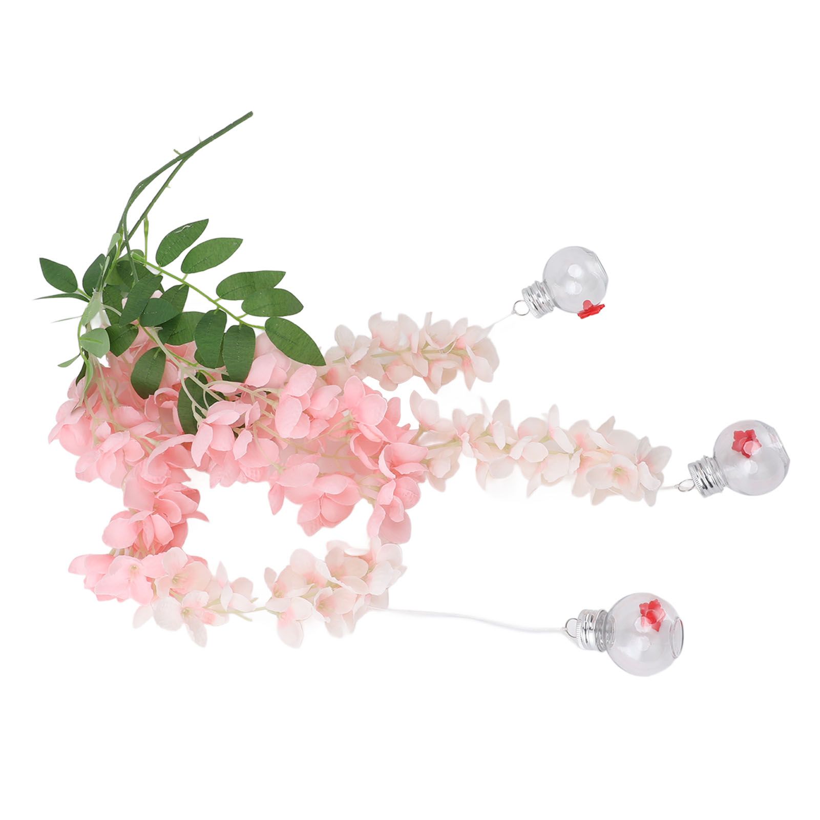 Wisteria Flower Bird Feeder Realistic Leak Proof Plastic Silk Flowers view 9