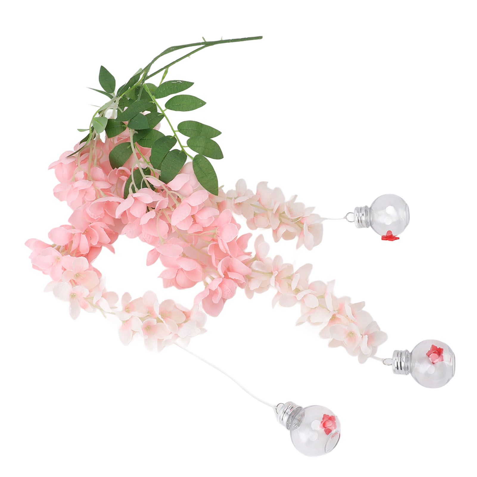 Wisteria Flower Bird Feeder Realistic Leak Proof Plastic Silk Flowers view 10