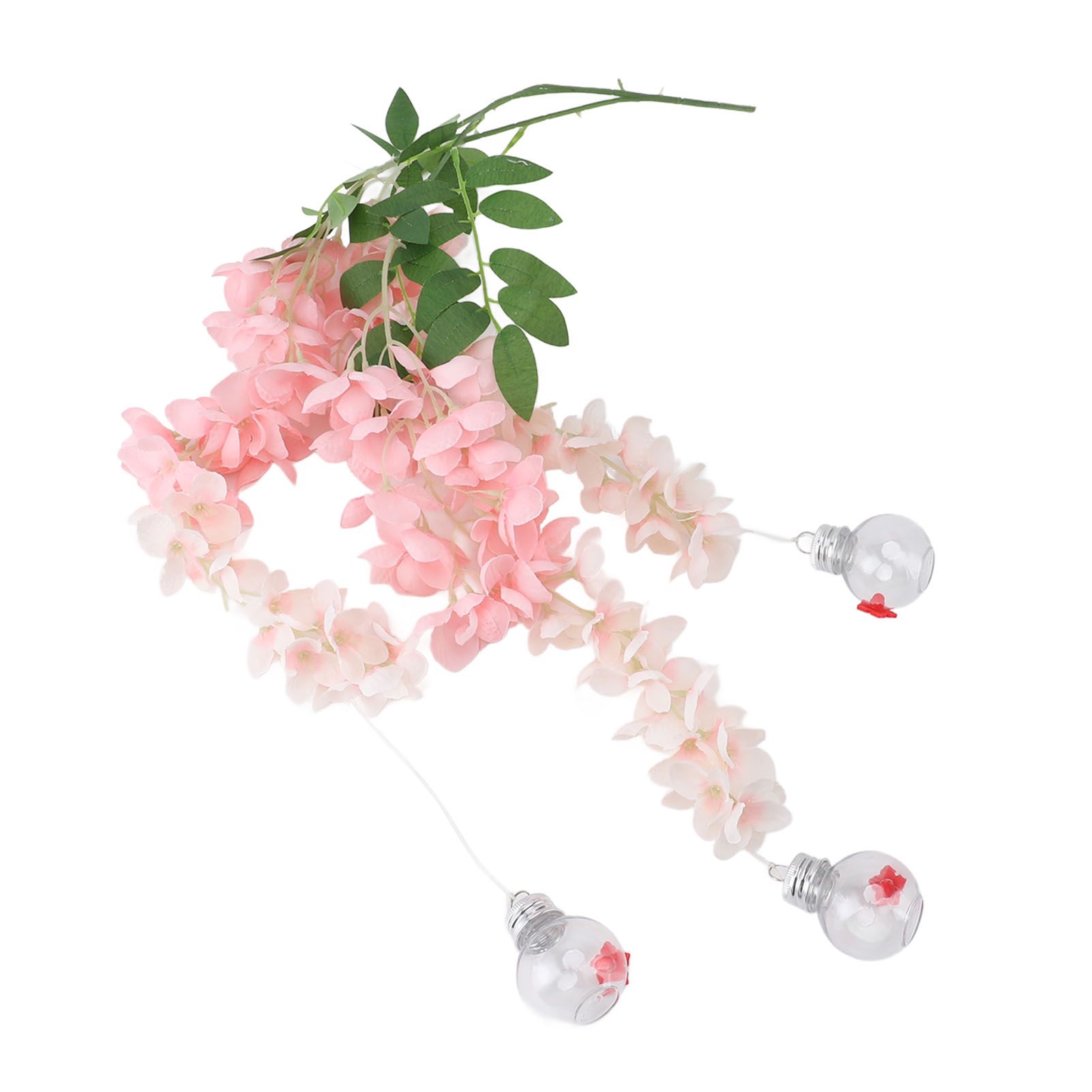 Wisteria Flower Bird Feeder Realistic Leak Proof Plastic Silk Flowers view 11