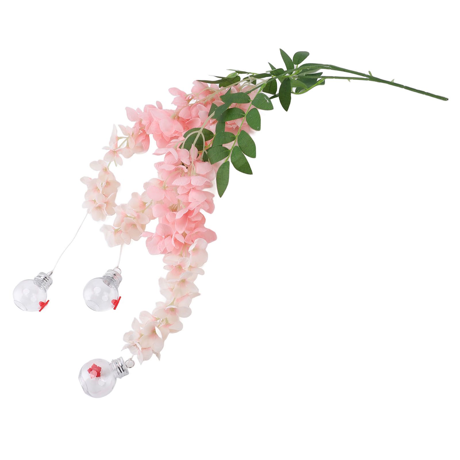 Wisteria Flower Bird Feeder Realistic Leak Proof Plastic Silk Flowers view 12
