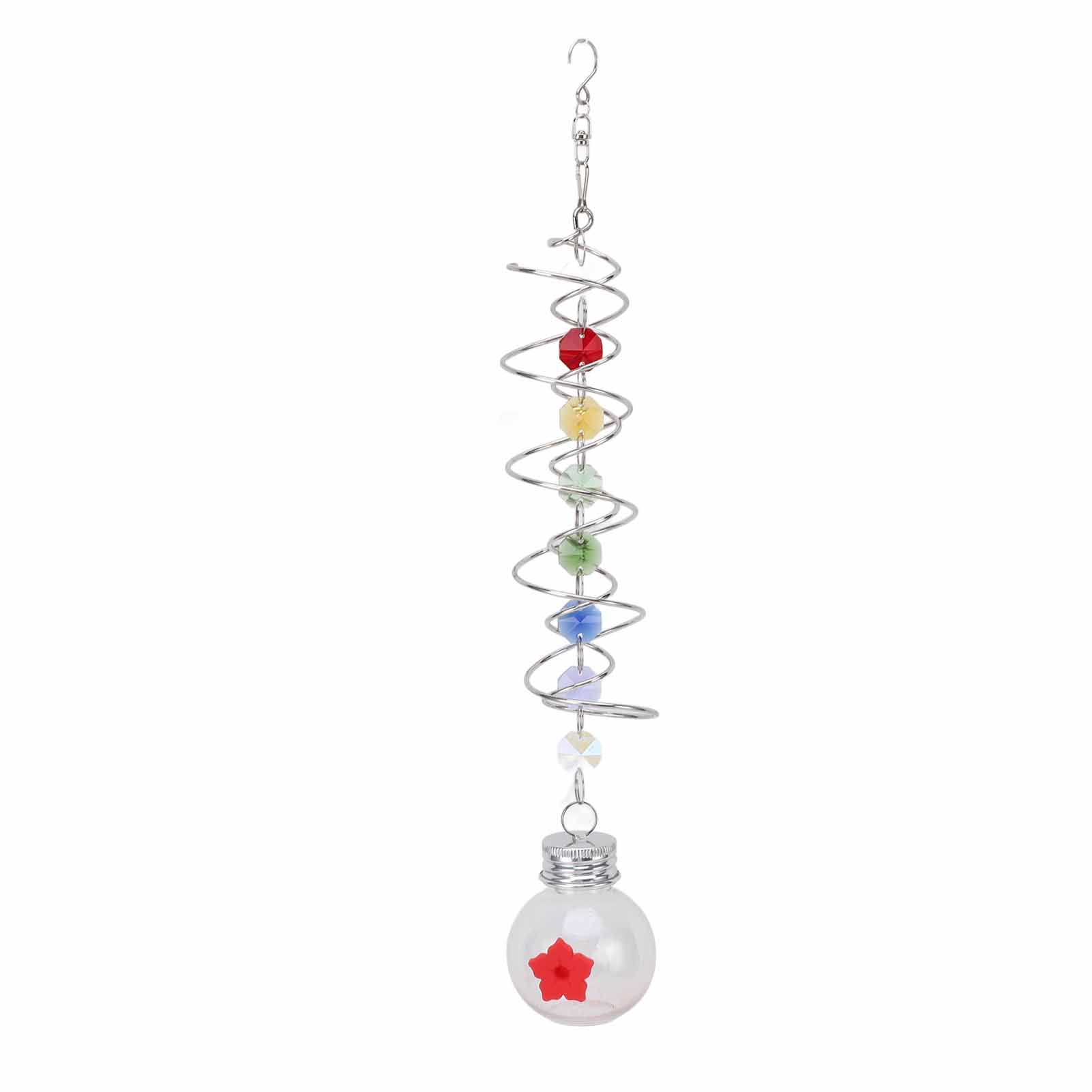 Spiral Tail Bird Feeder Decorative Hanging Outdoor Hummingbird Feeder for view 3