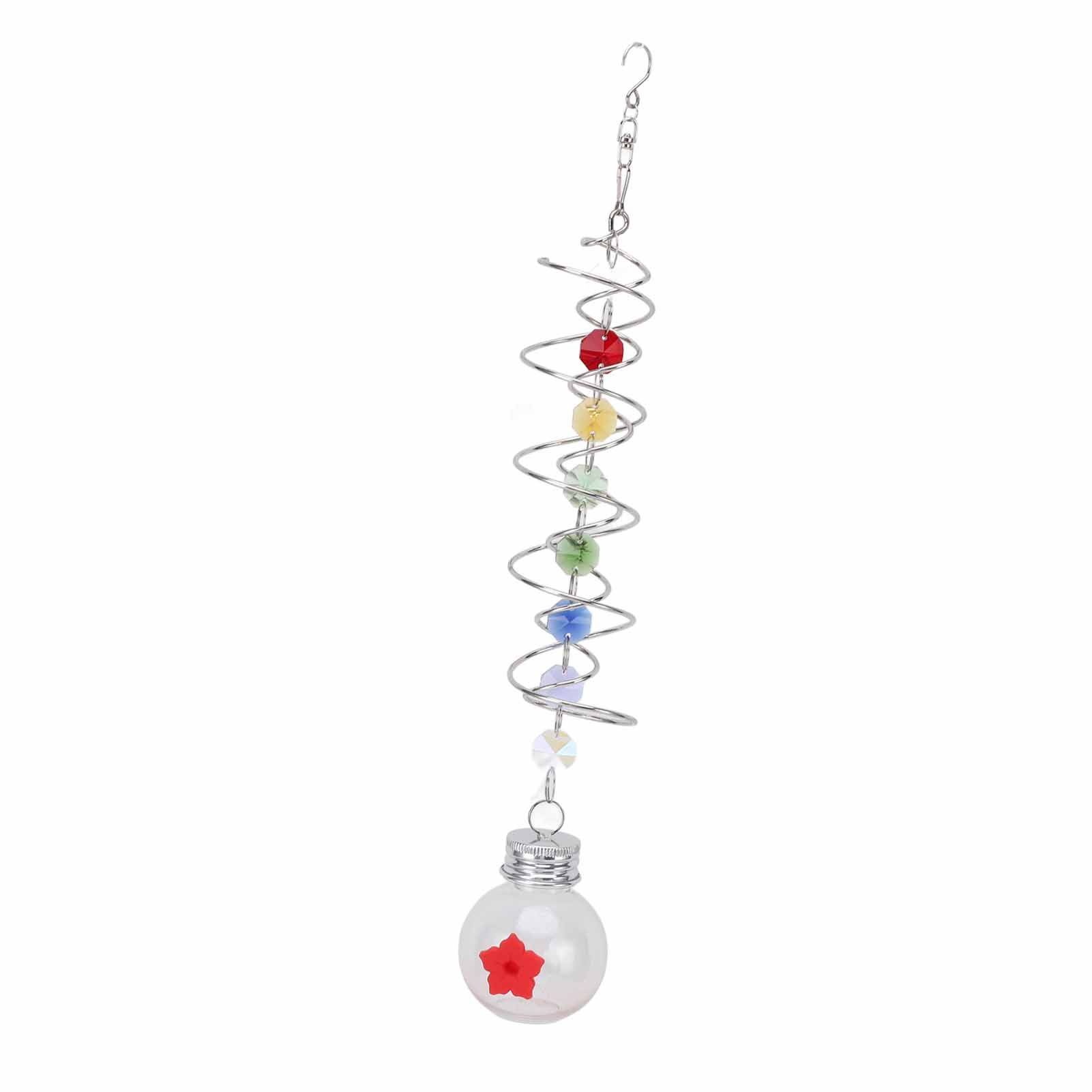 Spiral Tail Bird Feeder Decorative Hanging Outdoor Hummingbird Feeder for view 4