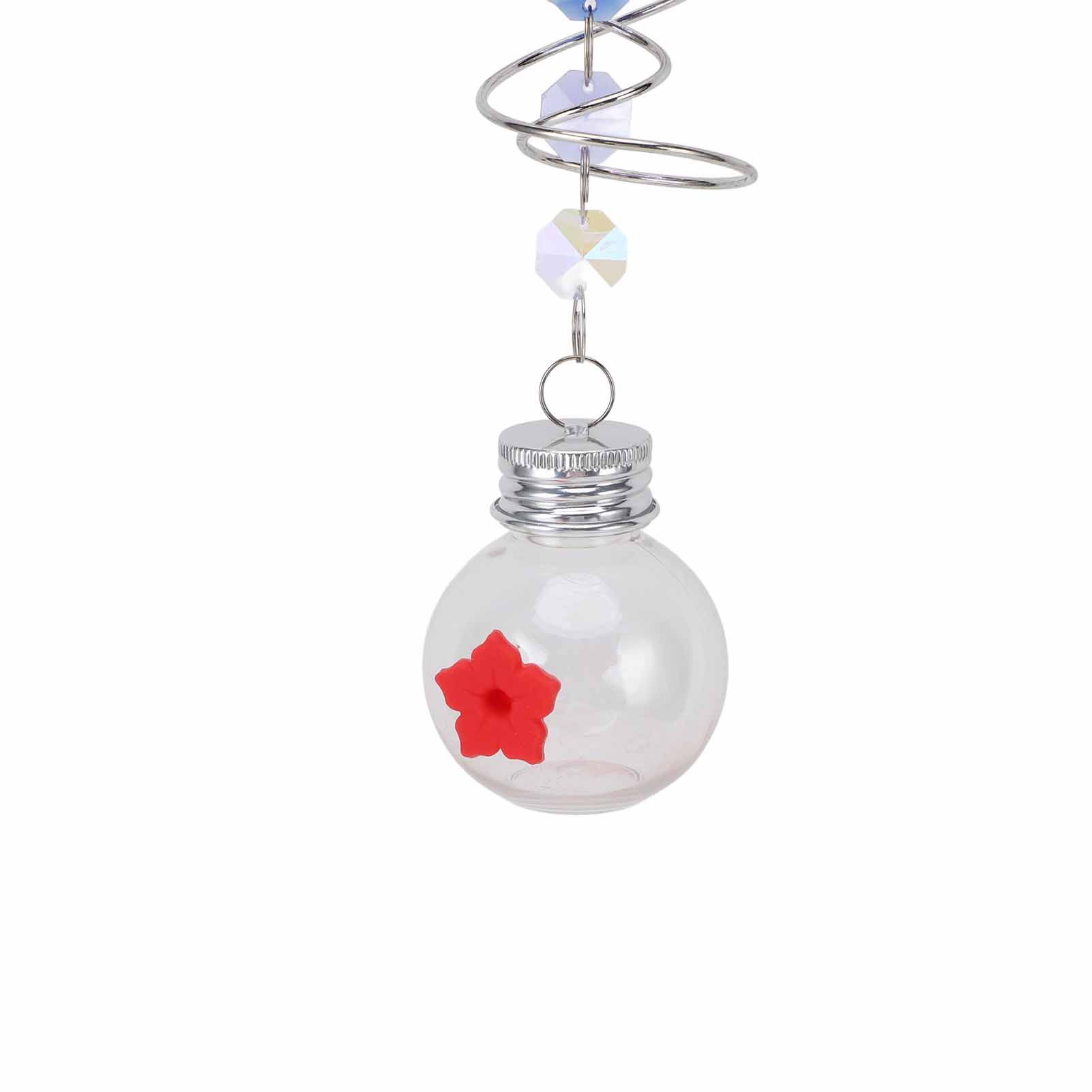 Spiral Tail Bird Feeder Decorative Hanging Outdoor Hummingbird Feeder for view 7