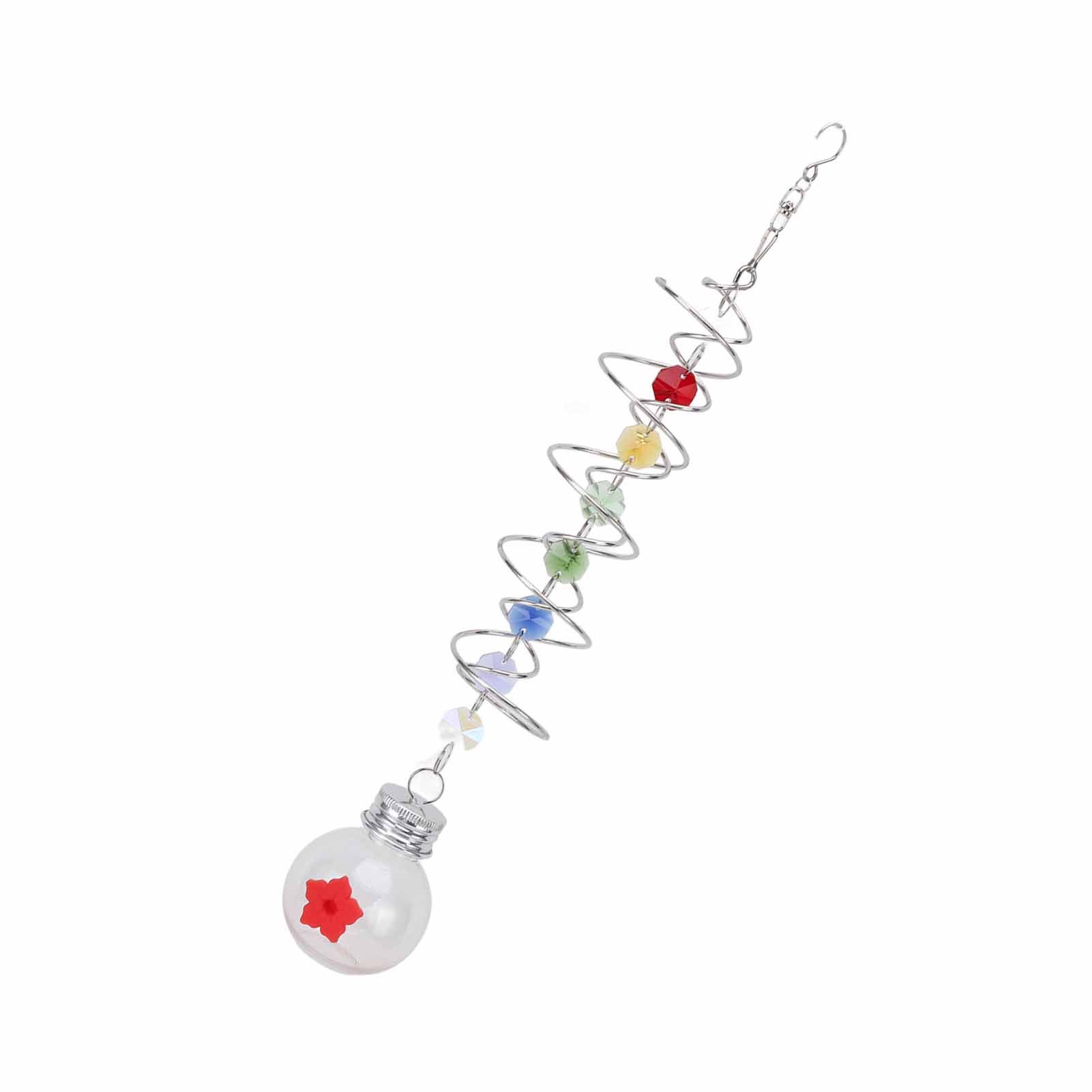 Spiral Tail Bird Feeder Decorative Hanging Outdoor Hummingbird Feeder for view 8