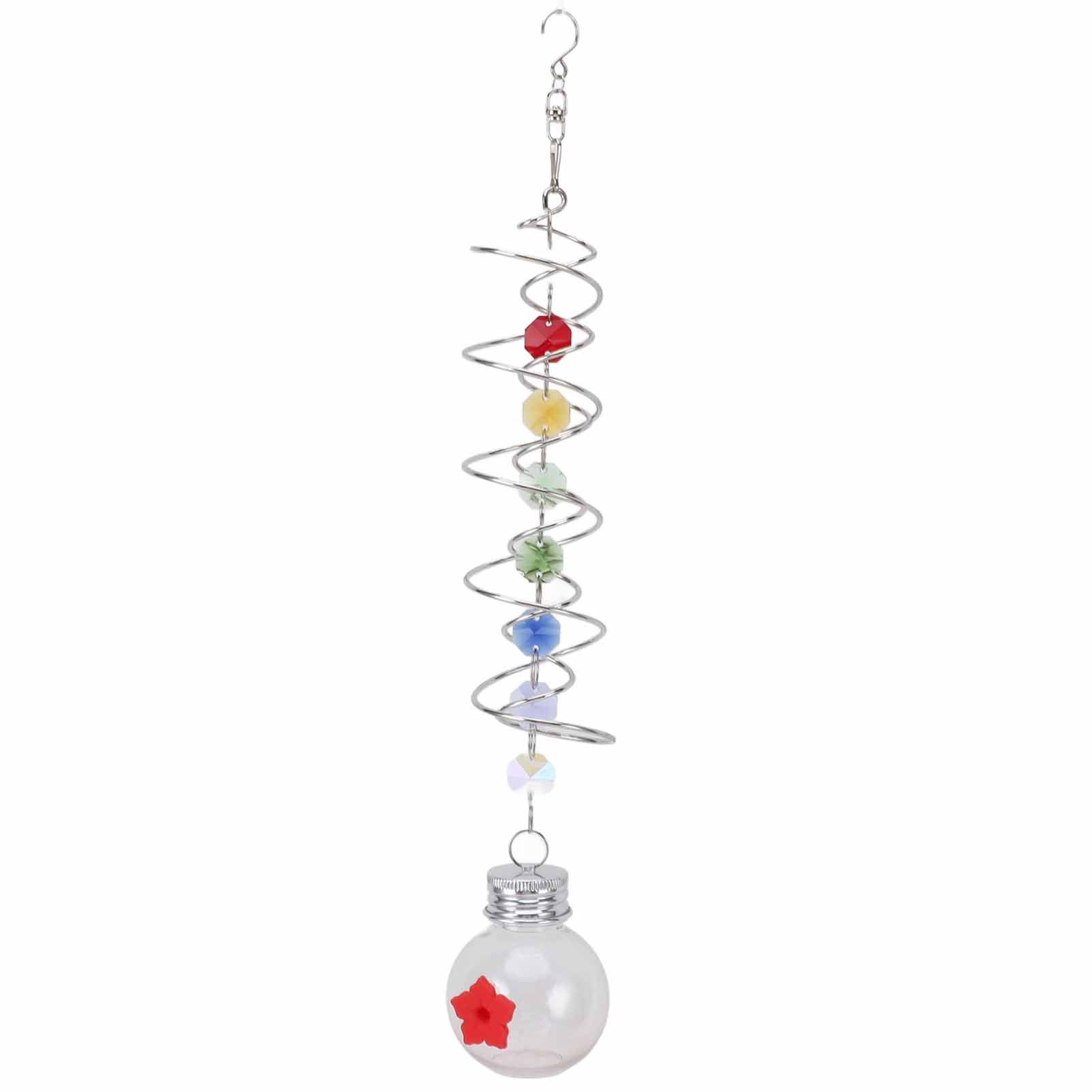 Spiral Tail Bird Feeder Decorative Hanging Outdoor Hummingbird Feeder for view 10