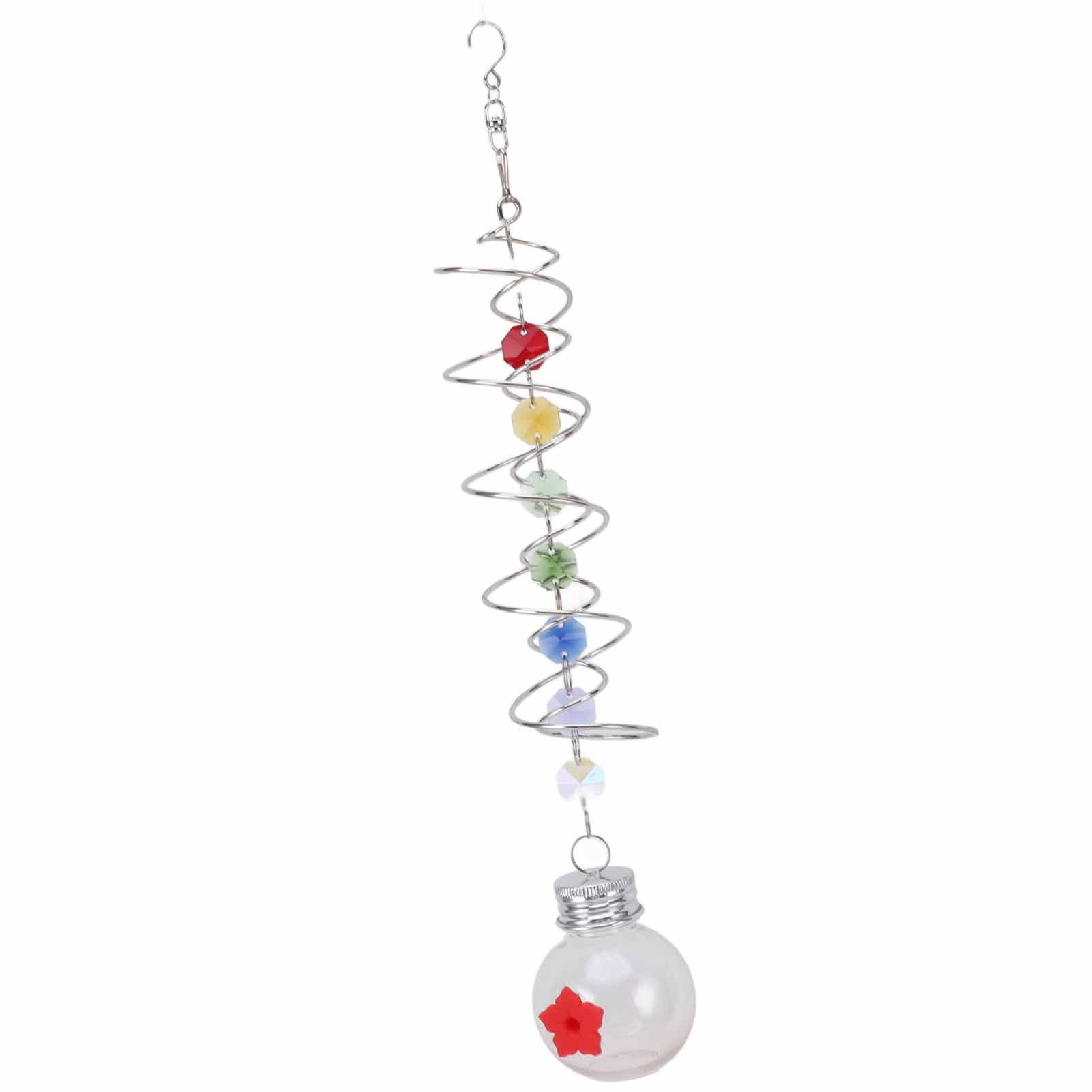 Spiral Tail Bird Feeder Decorative Hanging Outdoor Hummingbird Feeder for view 12