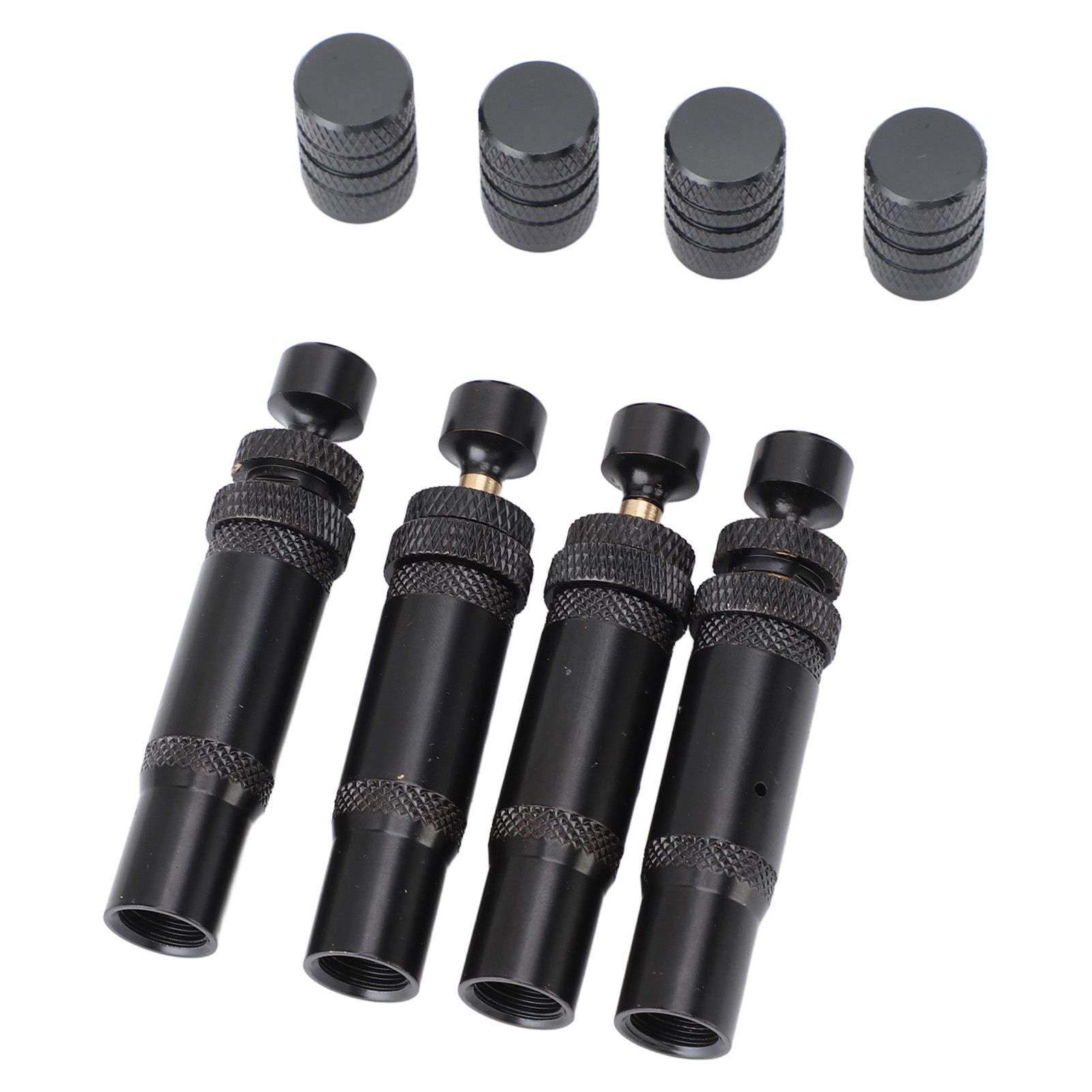 4PCS Auto Stop Tire Deflation Valve Kit Ni Plated Stainless Steel Adjustable view 12