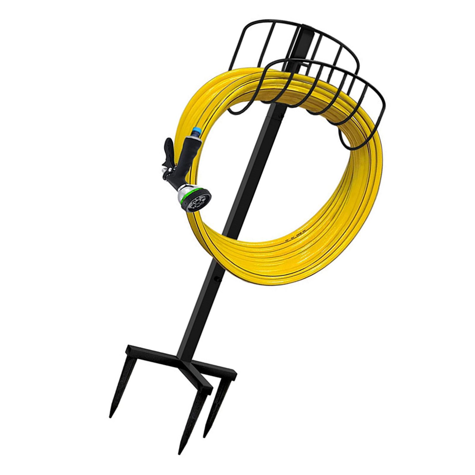 Garden Hose Holder Detachable Metal Pipe Bracket Vertical Garden Hose Storage Rack view 4
