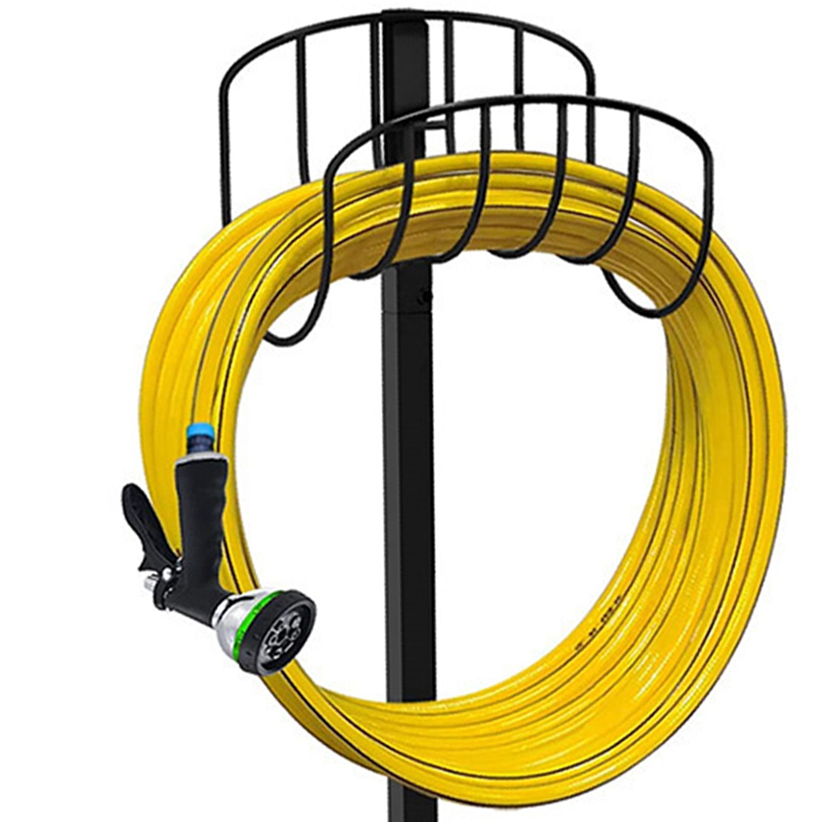 Garden Hose Holder Detachable Metal Pipe Bracket Vertical Garden Hose Storage Rack view 7