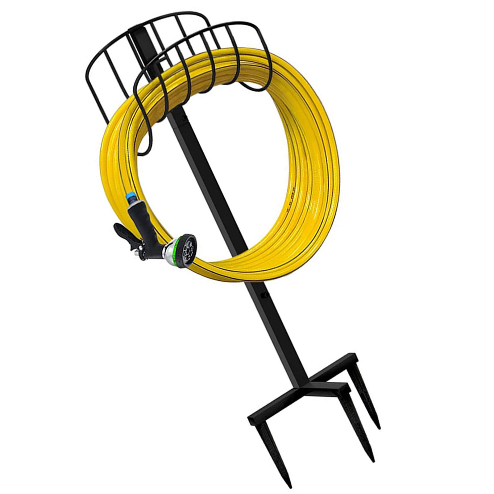 Garden Hose Holder Detachable Metal Pipe Bracket Vertical Garden Hose Storage Rack view 8