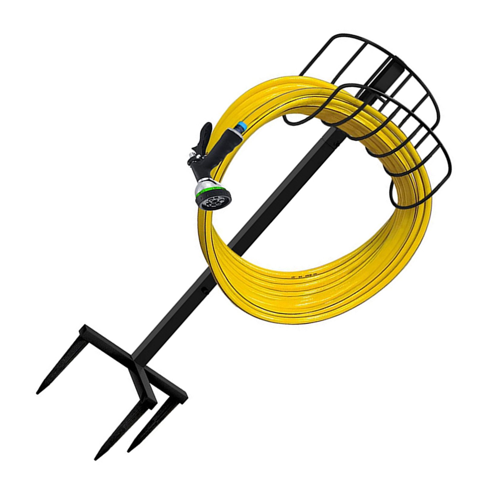 Garden Hose Holder Detachable Metal Pipe Bracket Vertical Garden Hose Storage Rack view 9