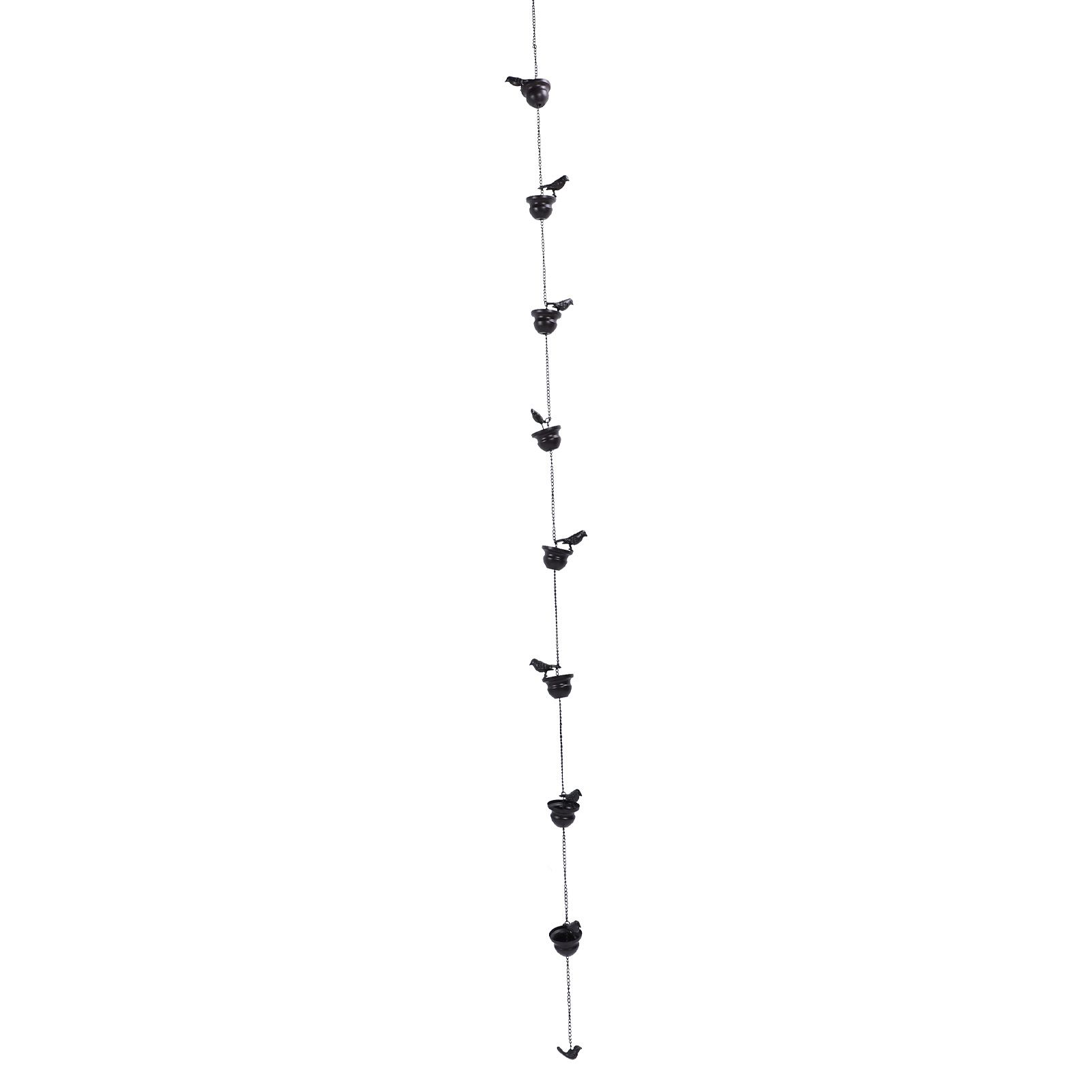Birds Rain Chain Iron Effective Drainage Crisp Sound Birds On Cups Rain Chain view 9