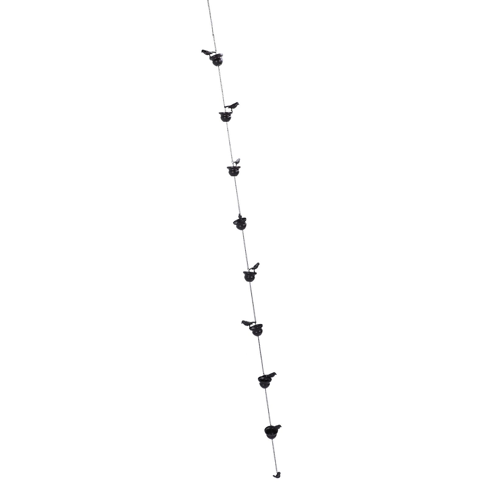Birds Rain Chain Iron Effective Drainage Crisp Sound Birds On Cups Rain Chain view 10
