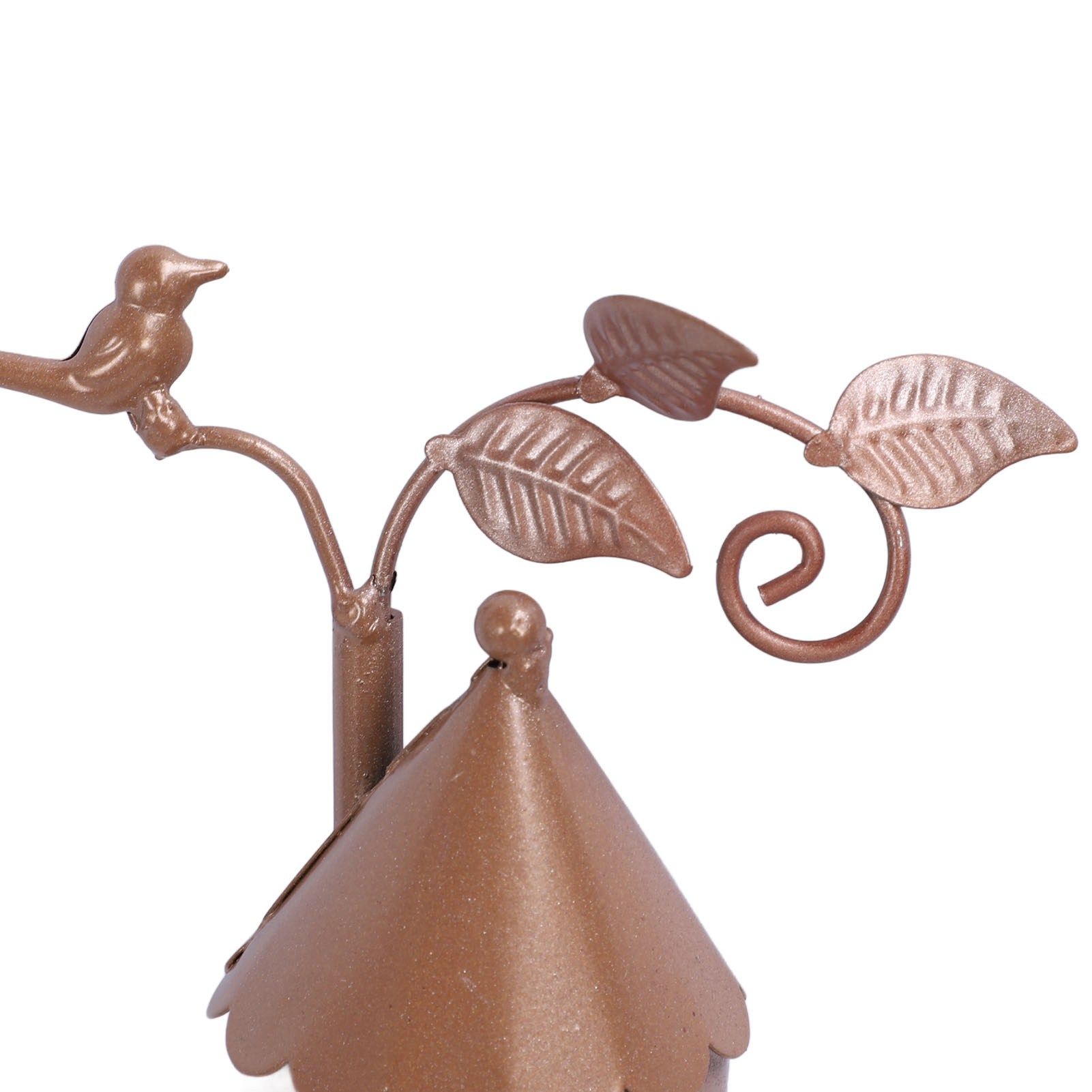 Metal Birdhouse Exquisite Unique Bird Houses with Stake for Outdoor Garden view 7