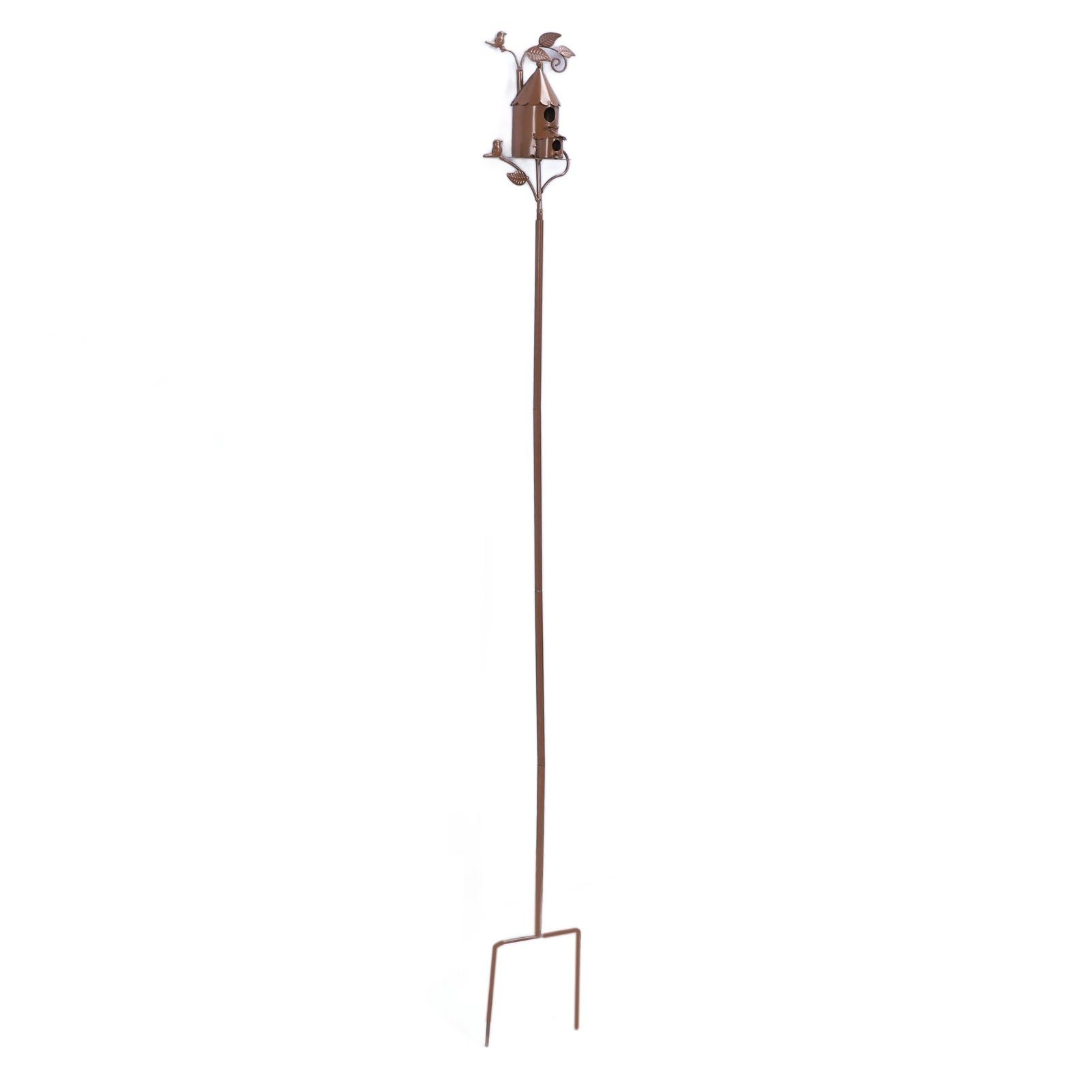 Metal Birdhouse Exquisite Unique Bird Houses with Stake for Outdoor Garden view 8