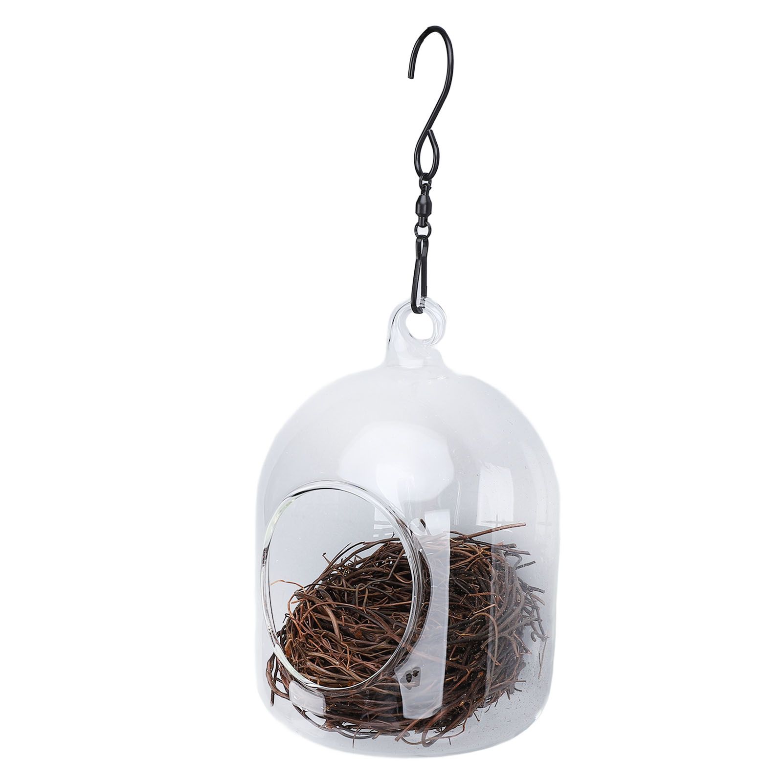 Bird House Rainproof Transparent Bird Nest Hanging Hummingbird House with Hook view 10