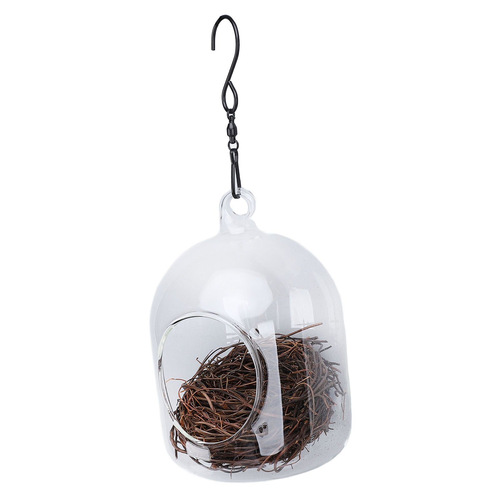 Bird House Rainproof Transparent Bird Nest Hanging Hummingbird House with Hook view 12