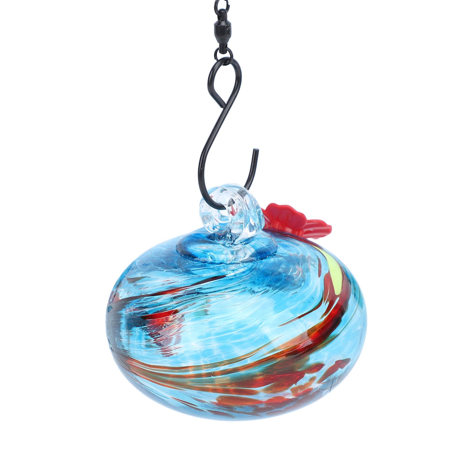 Hummingbird Feeder Bird Bath for Outdoors 2 In 1 Hanging Solar Bird Bath view 5